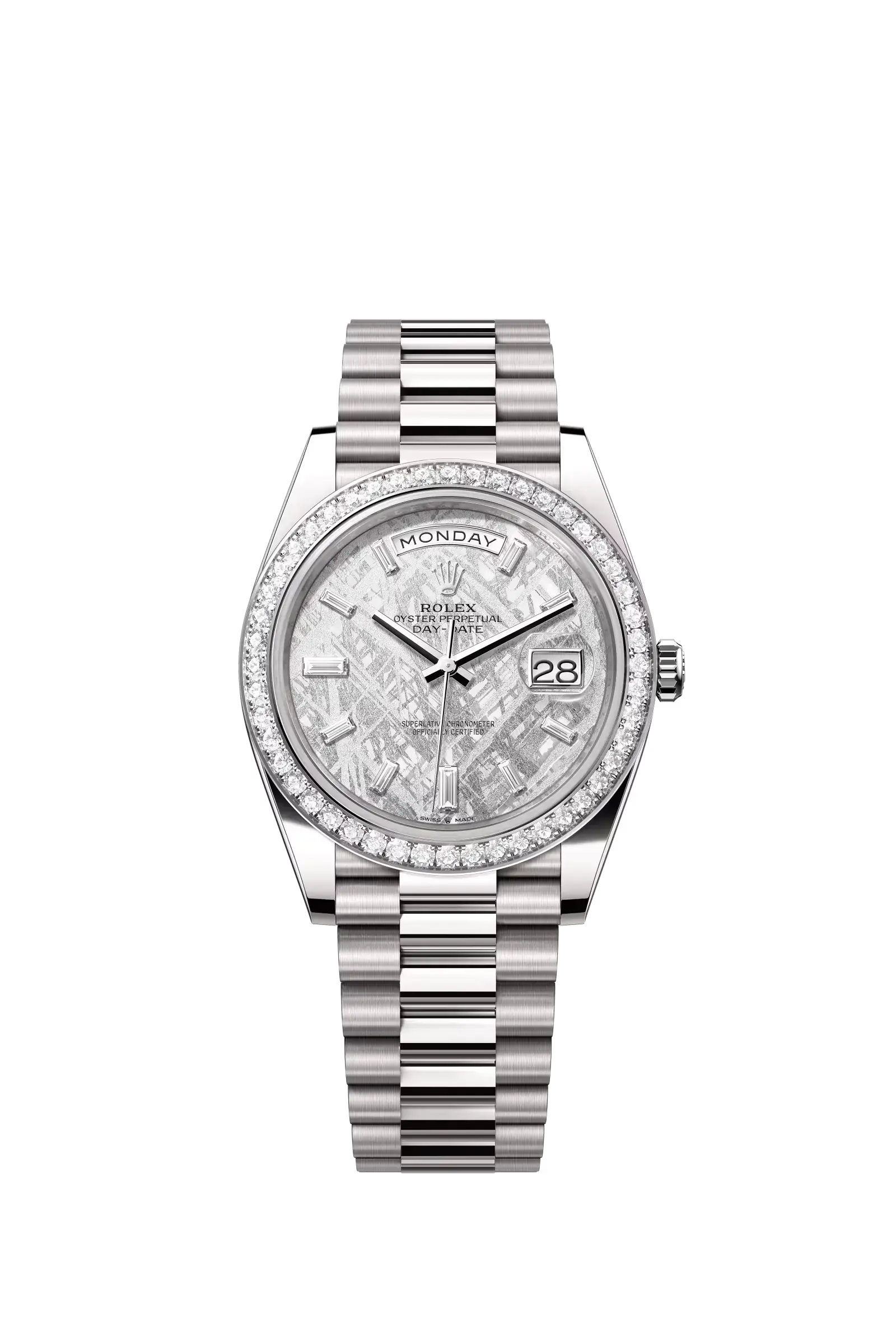 Day-Date 40  Oyster, 40 mm, white gold and diamonds  Reference 228349RBR — main photo