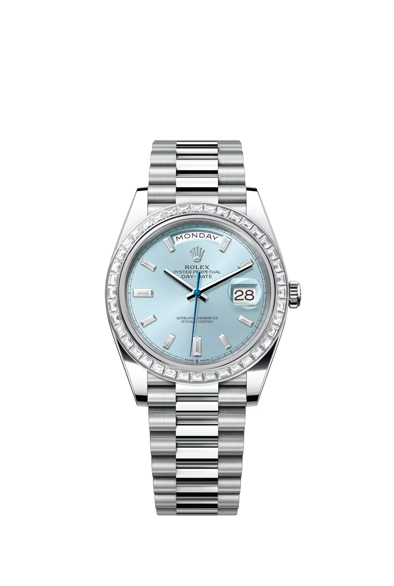 Day-Date 40  Oyster, 40 mm, platinum and diamonds  Reference 228396TBR — main photo