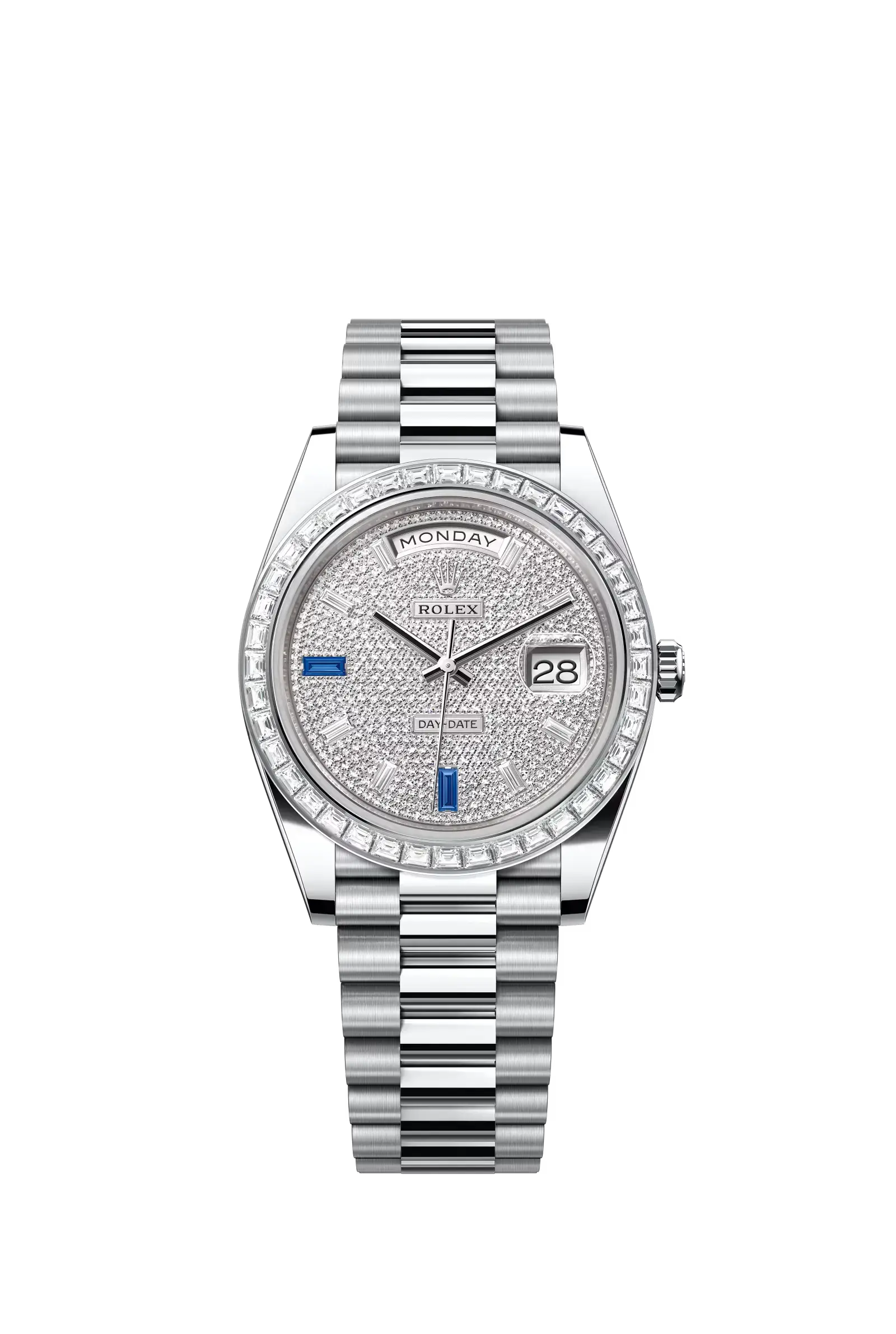 Day-Date 40  Oyster, 40 mm, platinum and diamonds  Reference 228396TBR — main photo