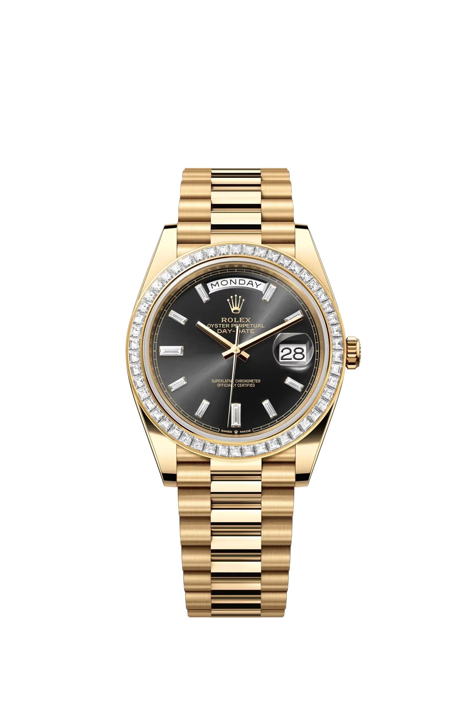 Day-Date 40  Oyster, 40 mm, yellow gold and diamonds  Reference 228398TBR — main photo
