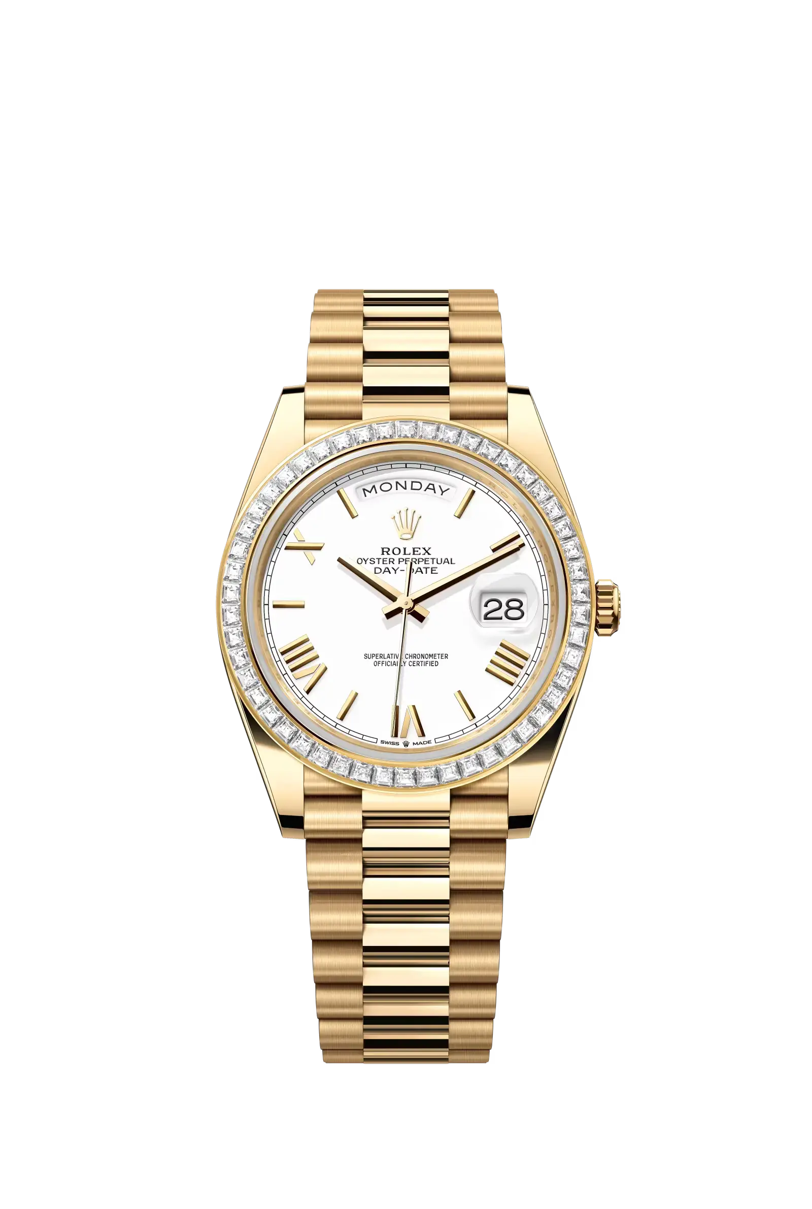 Day-Date 40  Oyster, 40 mm, yellow gold and diamonds  Reference 228398TBR — main photo