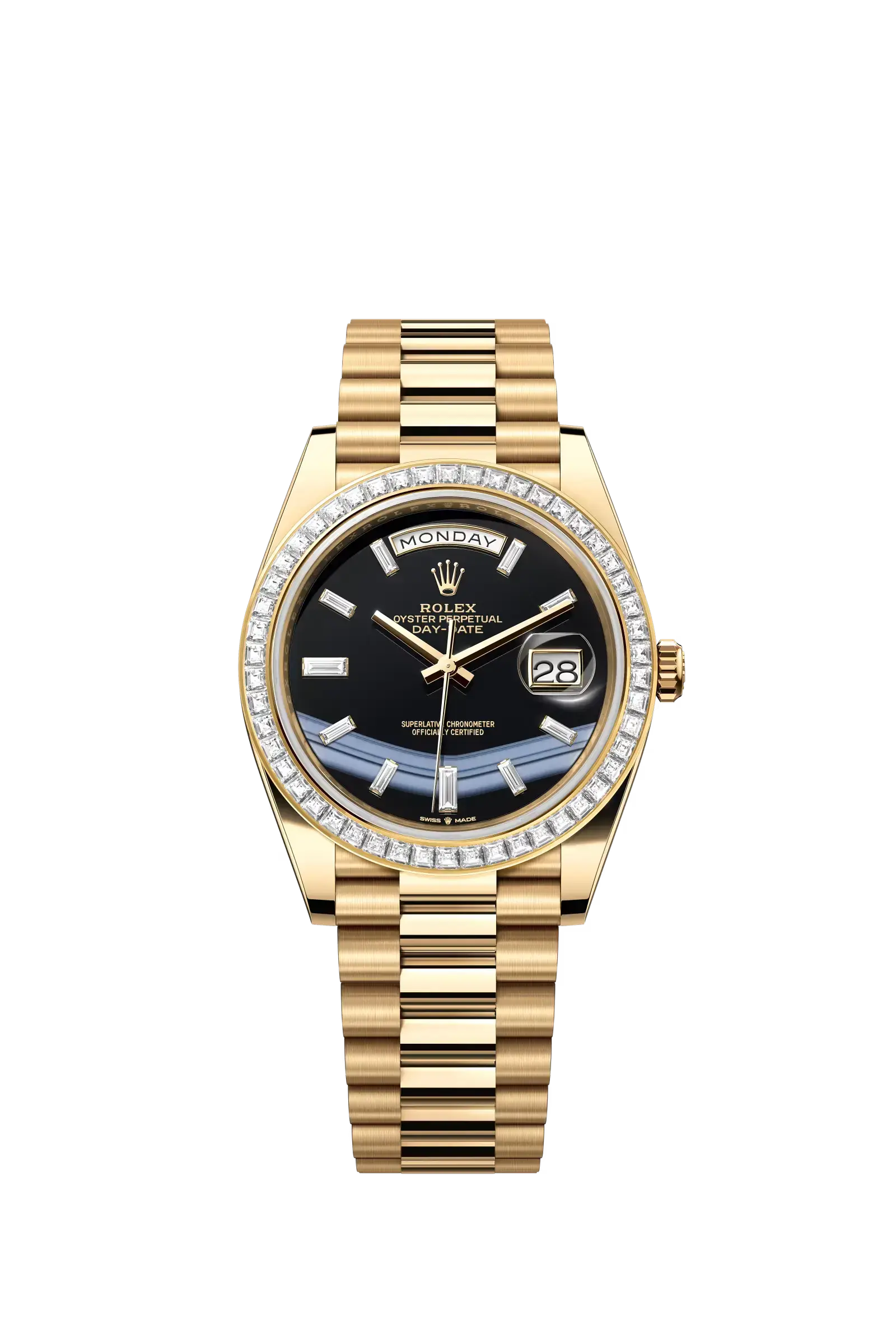 Day-Date 40  Oyster, 40 mm, yellow gold and diamonds  Reference 228398TBR — main photo