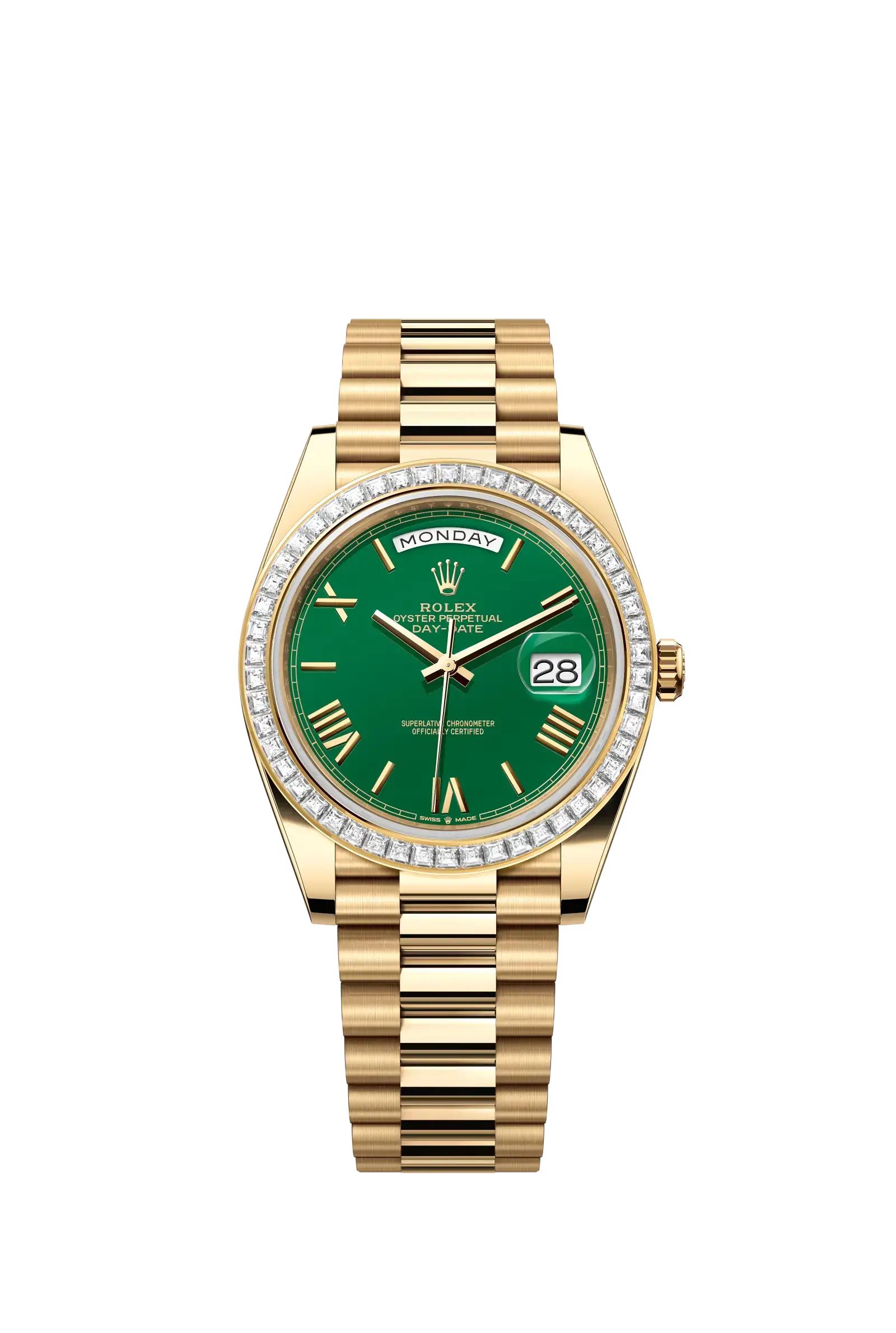 Day-Date 40  Oyster, 40 mm, yellow gold and diamonds  Reference 228398TBR — main photo
