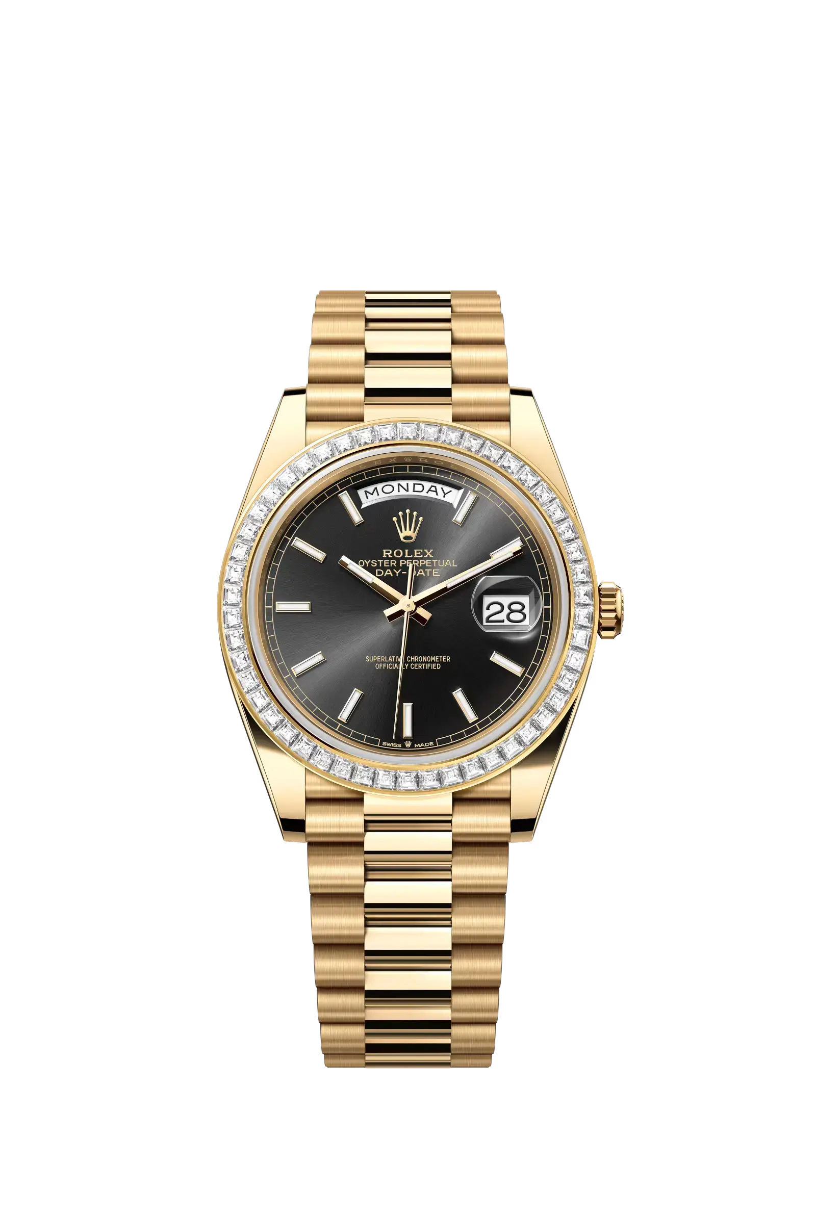 Day-Date 40  Oyster, 40 mm, yellow gold and diamonds  Reference 228398TBR — main photo