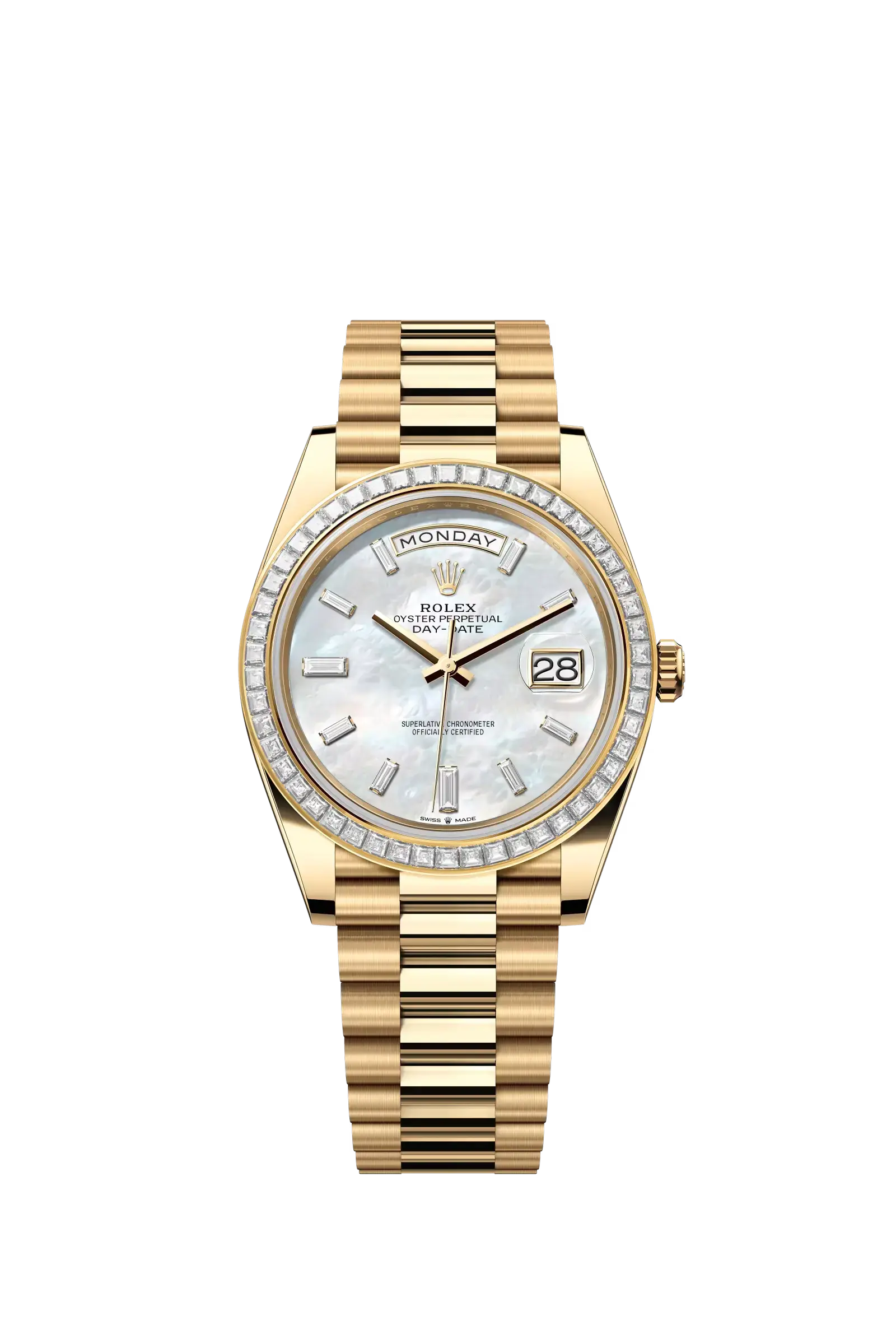 Day-Date 40  Oyster, 40 mm, yellow gold and diamonds  Reference 228398TBR — main photo