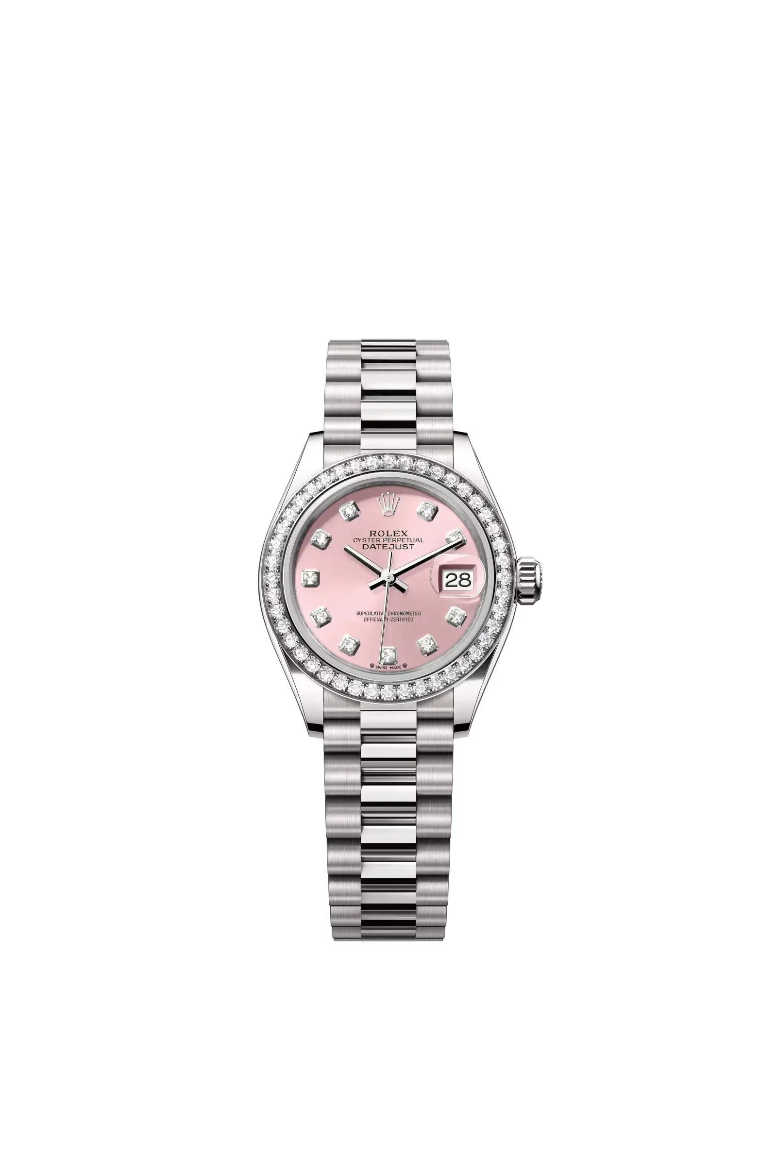 Lady-Datejust  Oyster, 28 mm, white gold and diamonds  Reference 279139RBR — main photo