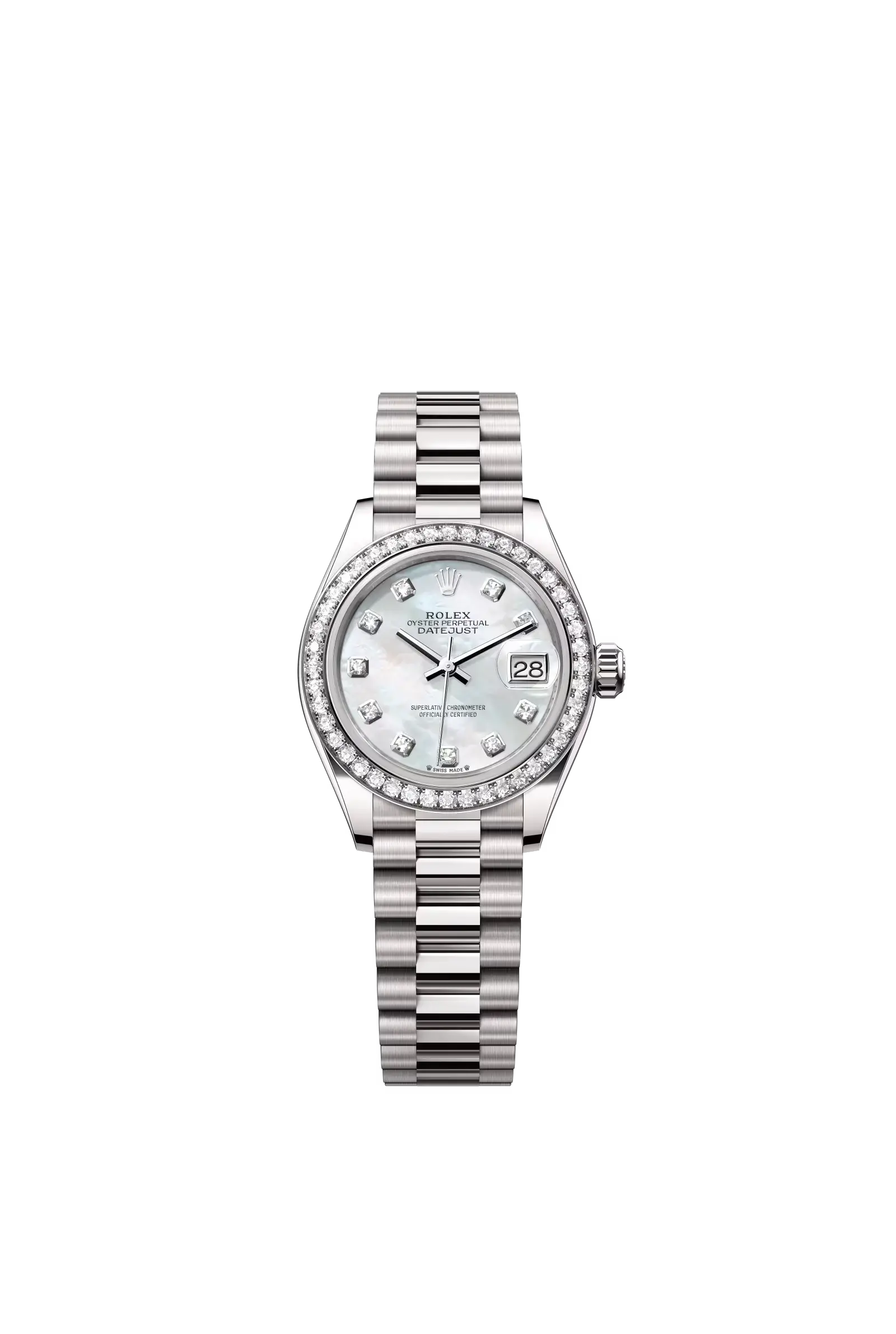 Lady-Datejust  Oyster, 28 mm, white gold and diamonds  Reference 279139RBR