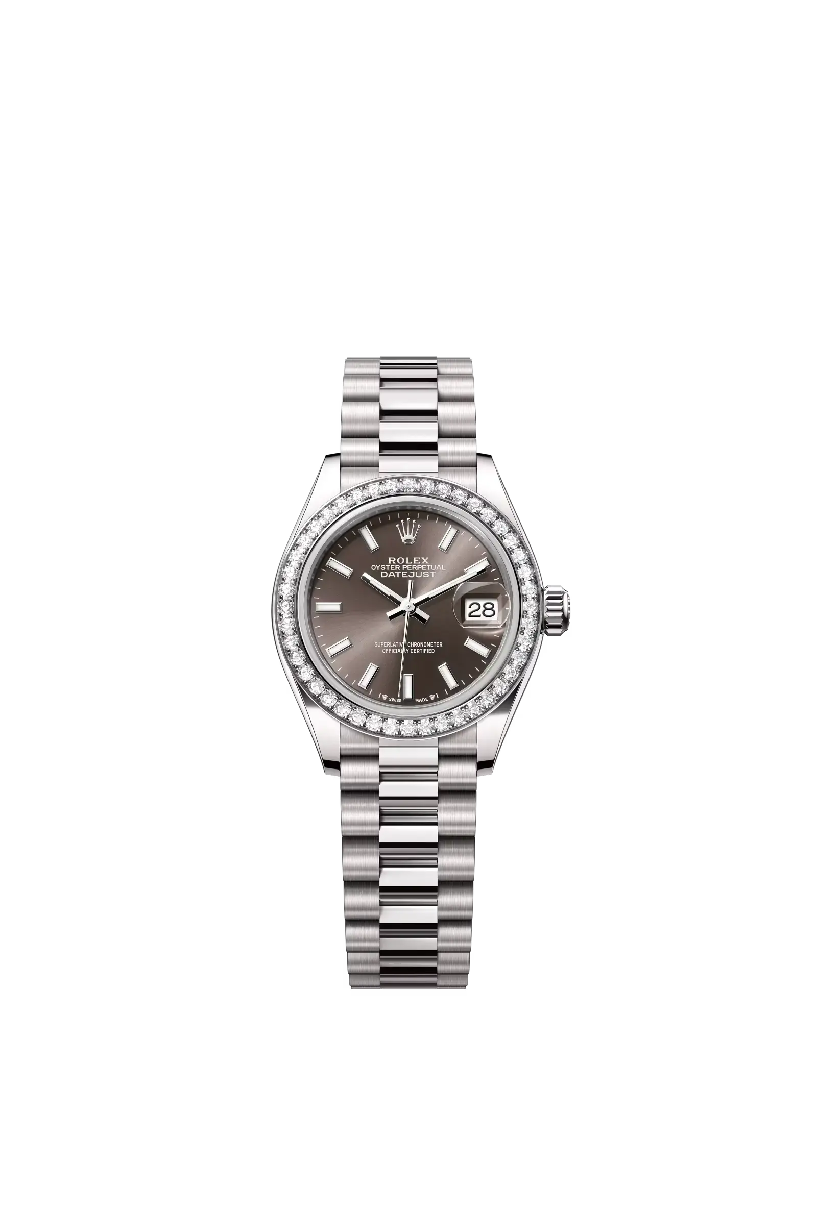 Lady-Datejust  Oyster, 28 mm, white gold and diamonds  Reference 279139RBR — main photo