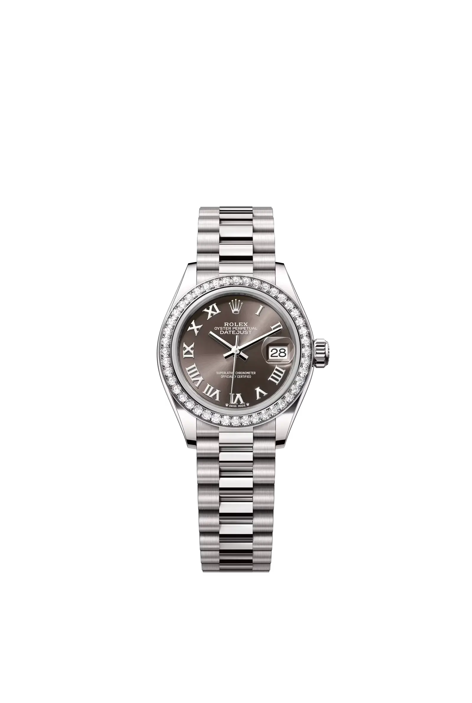 Lady-Datejust  Oyster, 28 mm, white gold and diamonds  Reference 279139RBR — main photo