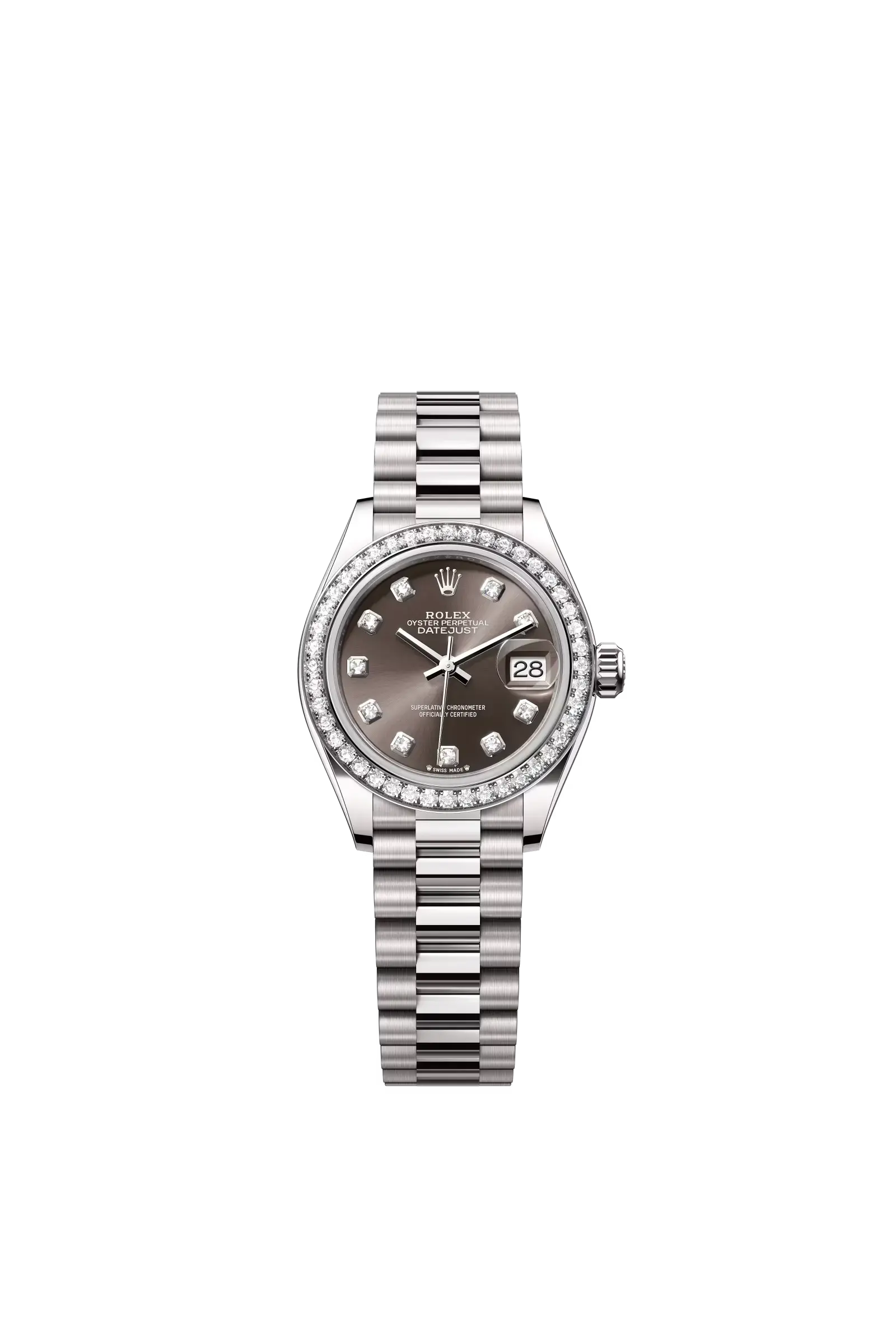 Lady-Datejust  Oyster, 28 mm, white gold and diamonds  Reference 279139RBR