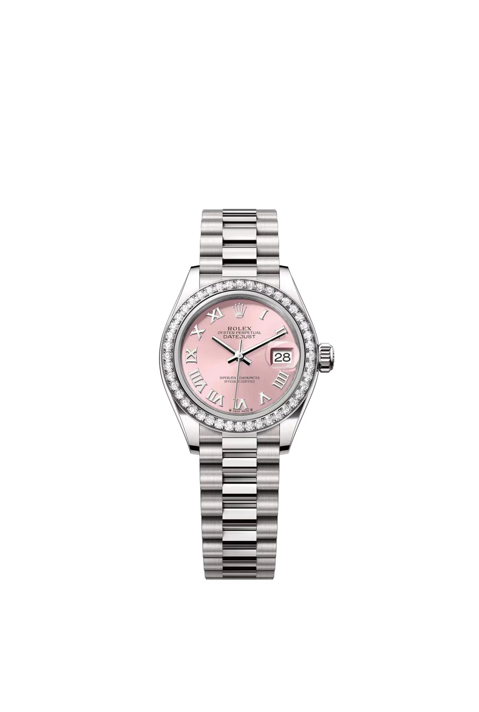 Lady-Datejust  Oyster, 28 mm, white gold and diamonds  Reference 279139RBR — main photo
