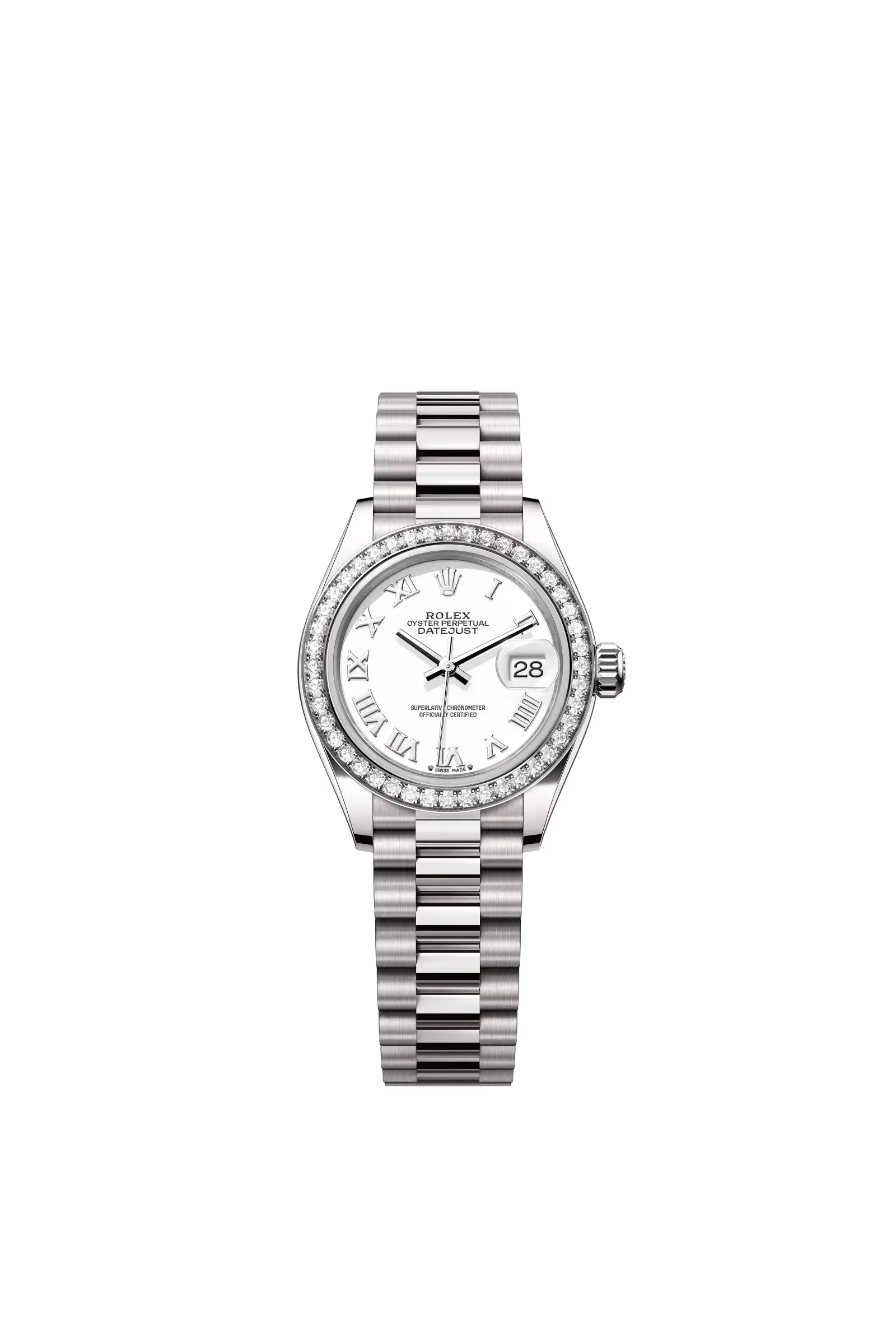 Lady-Datejust  Oyster, 28 mm, white gold and diamonds  Reference 279139RBR — main photo