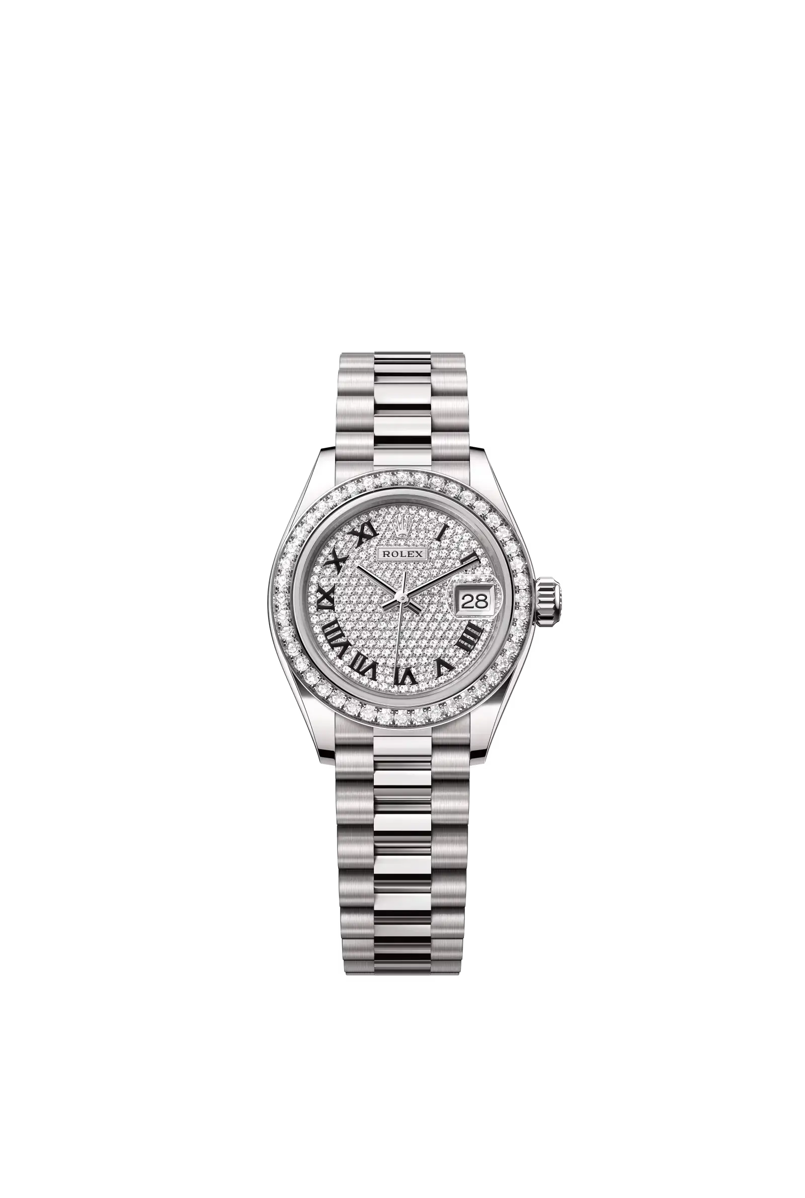 Lady-Datejust  Oyster, 28 mm, white gold and diamonds  Reference 279139RBR — main photo