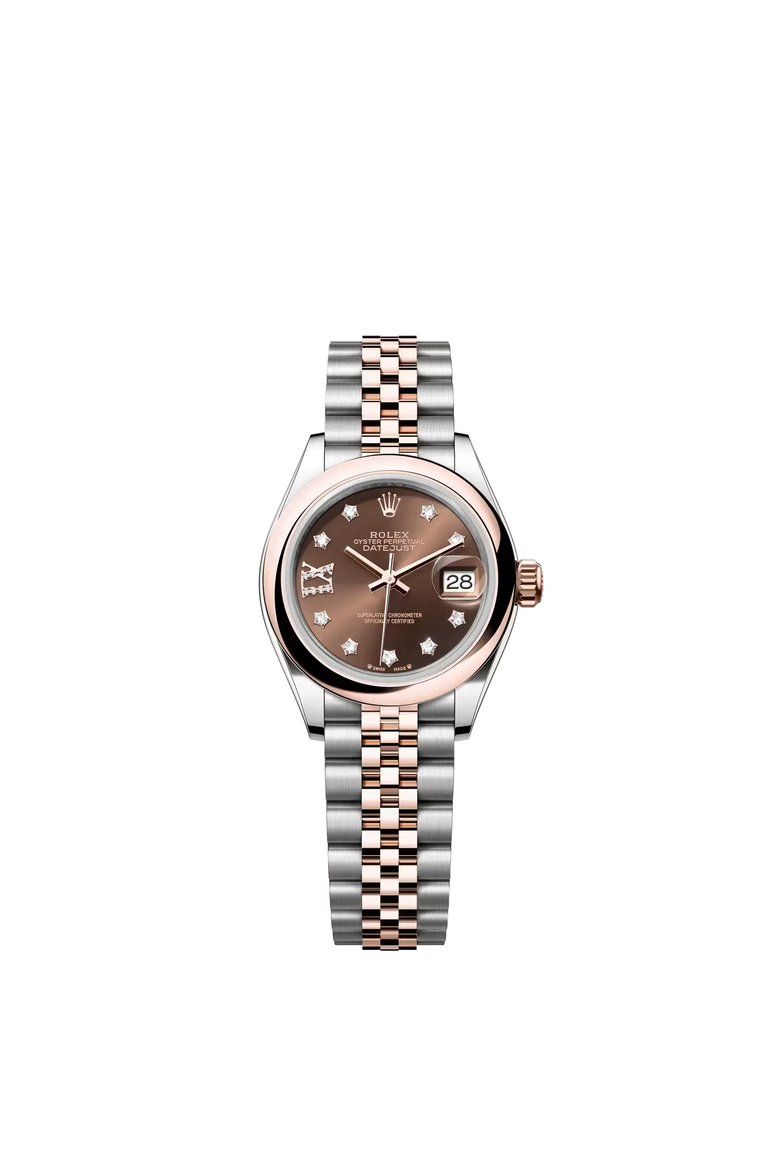 Lady-Datejust  Oyster, 28 mm, Oystersteel and Everose gold  Reference 279161