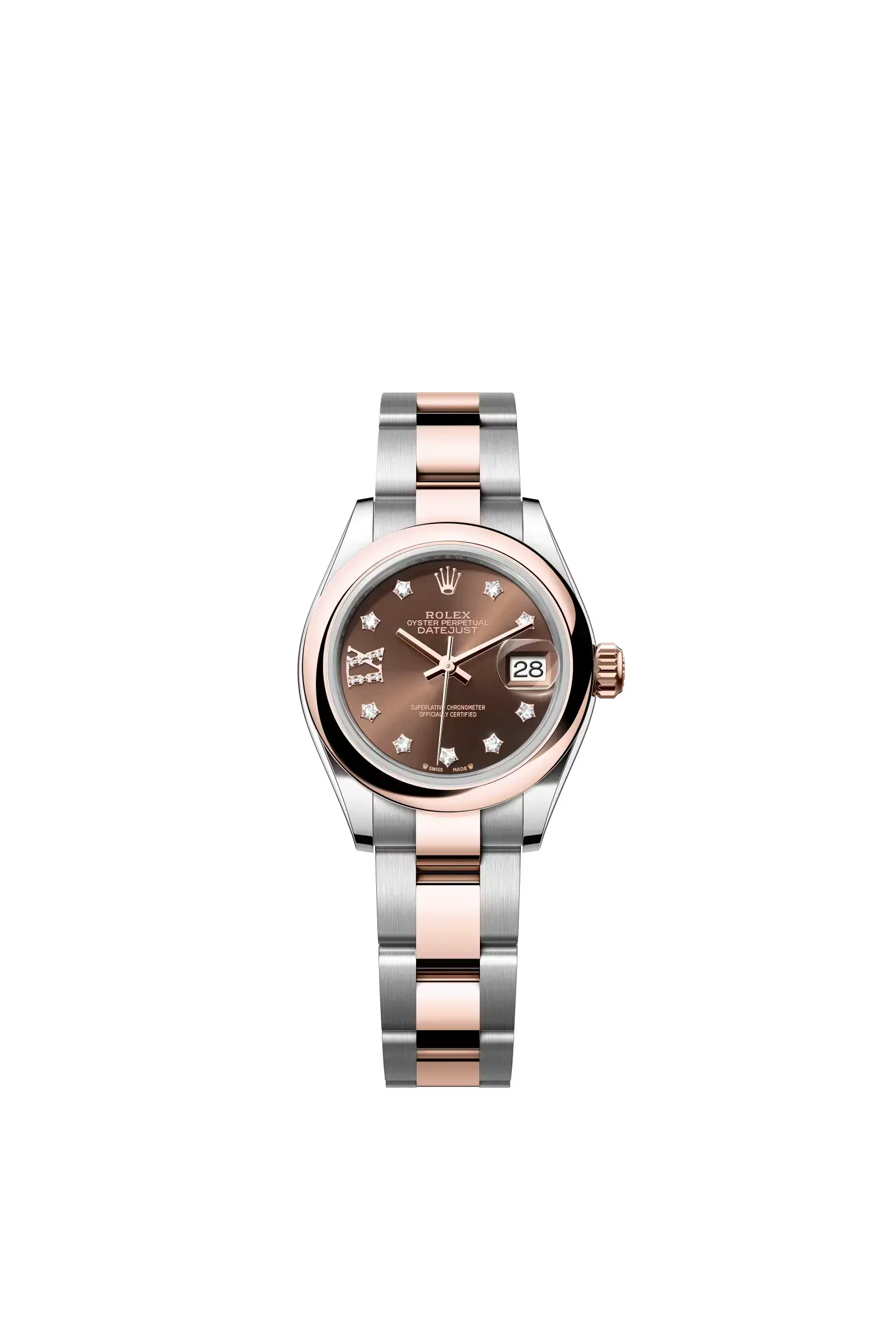 Lady-Datejust  Oyster, 28 mm, Oystersteel and Everose gold  Reference 279161