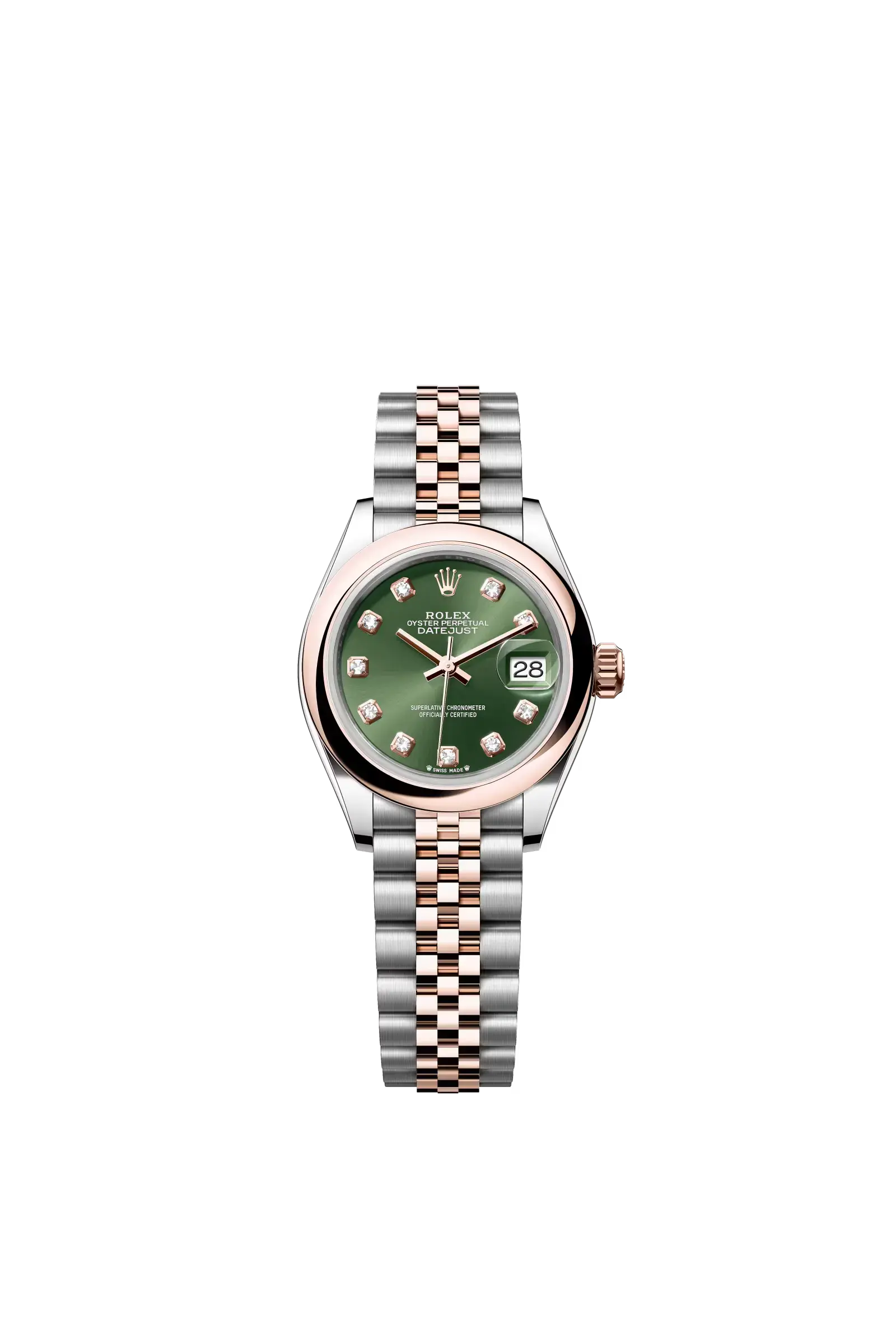 Lady-Datejust  Oyster, 28 mm, Oystersteel and Everose gold  Reference 279161 — main photo