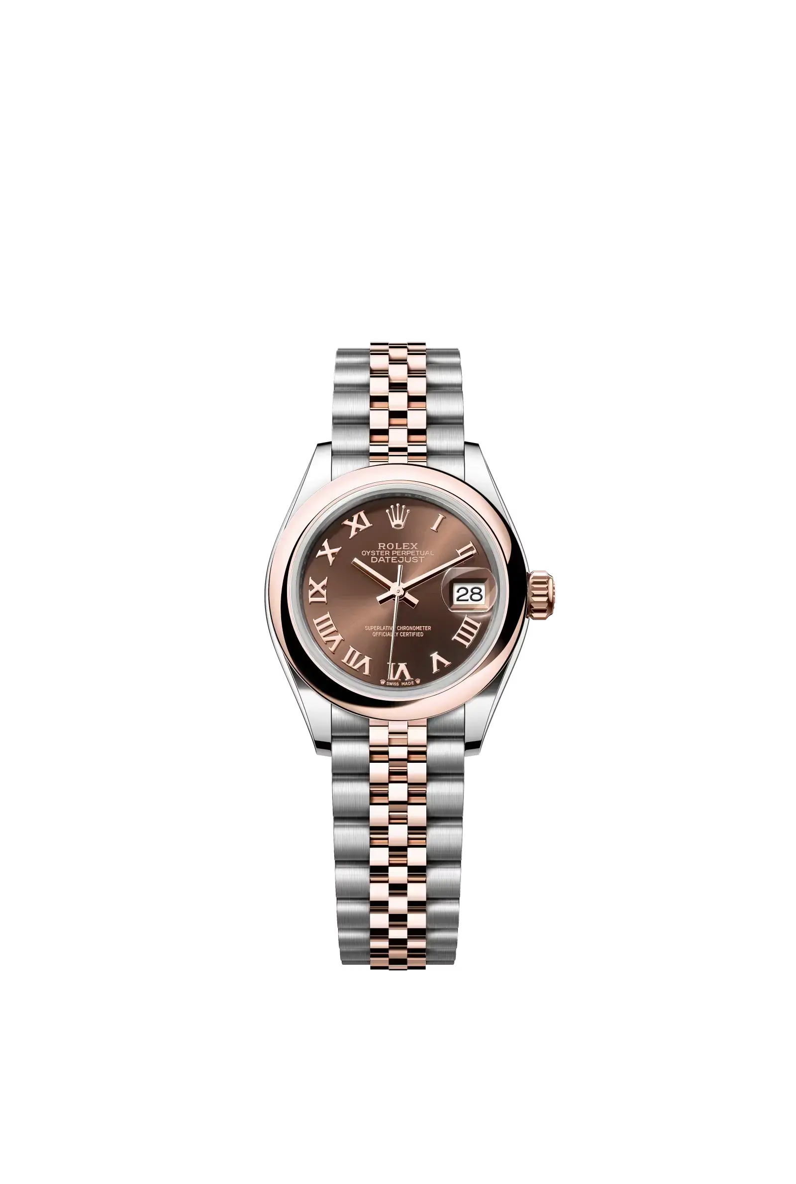 Lady-Datejust  Oyster, 28 mm, Oystersteel and Everose gold  Reference 279161