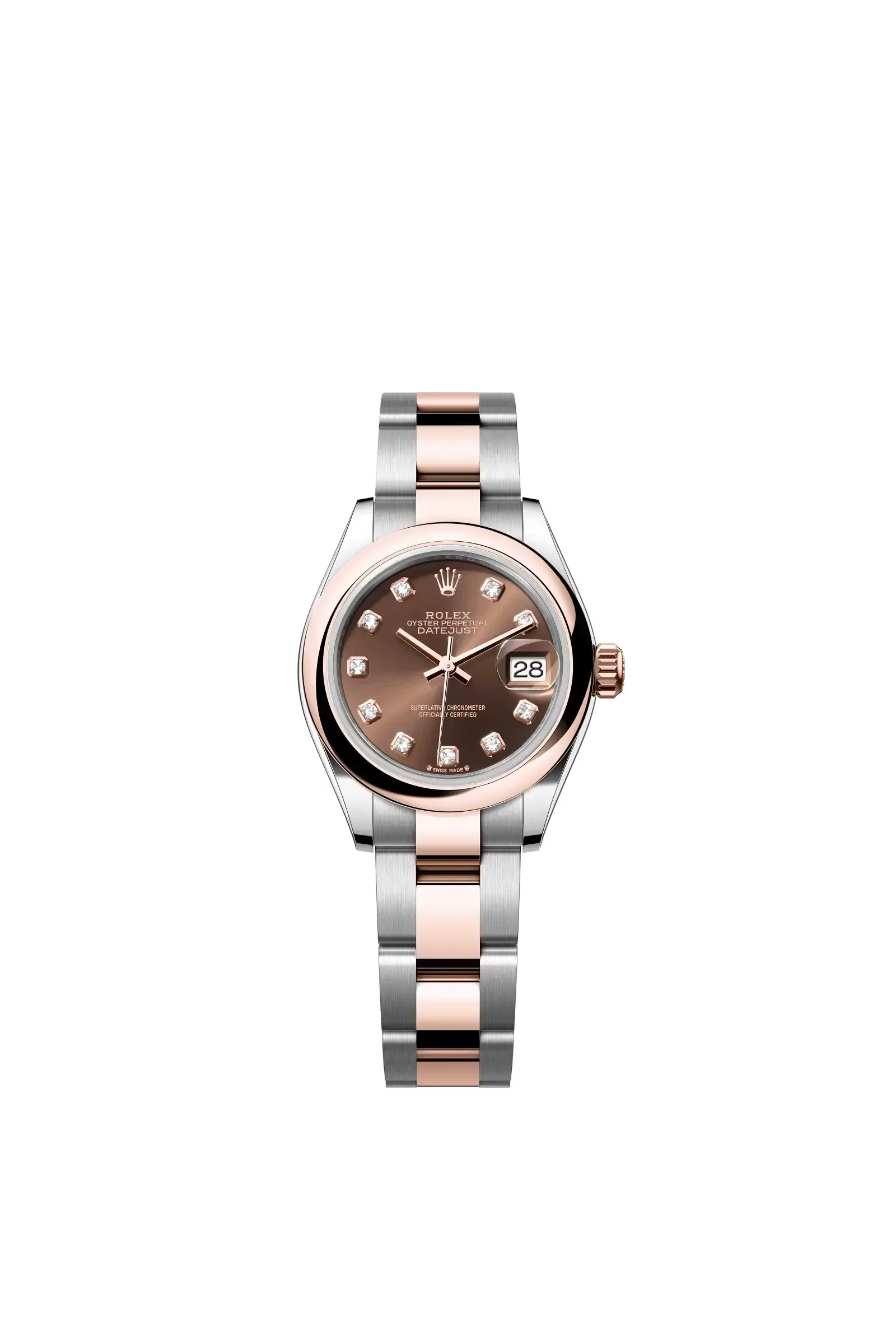 Lady-Datejust  Oyster, 28 mm, Oystersteel and Everose gold  Reference 279161 — main photo