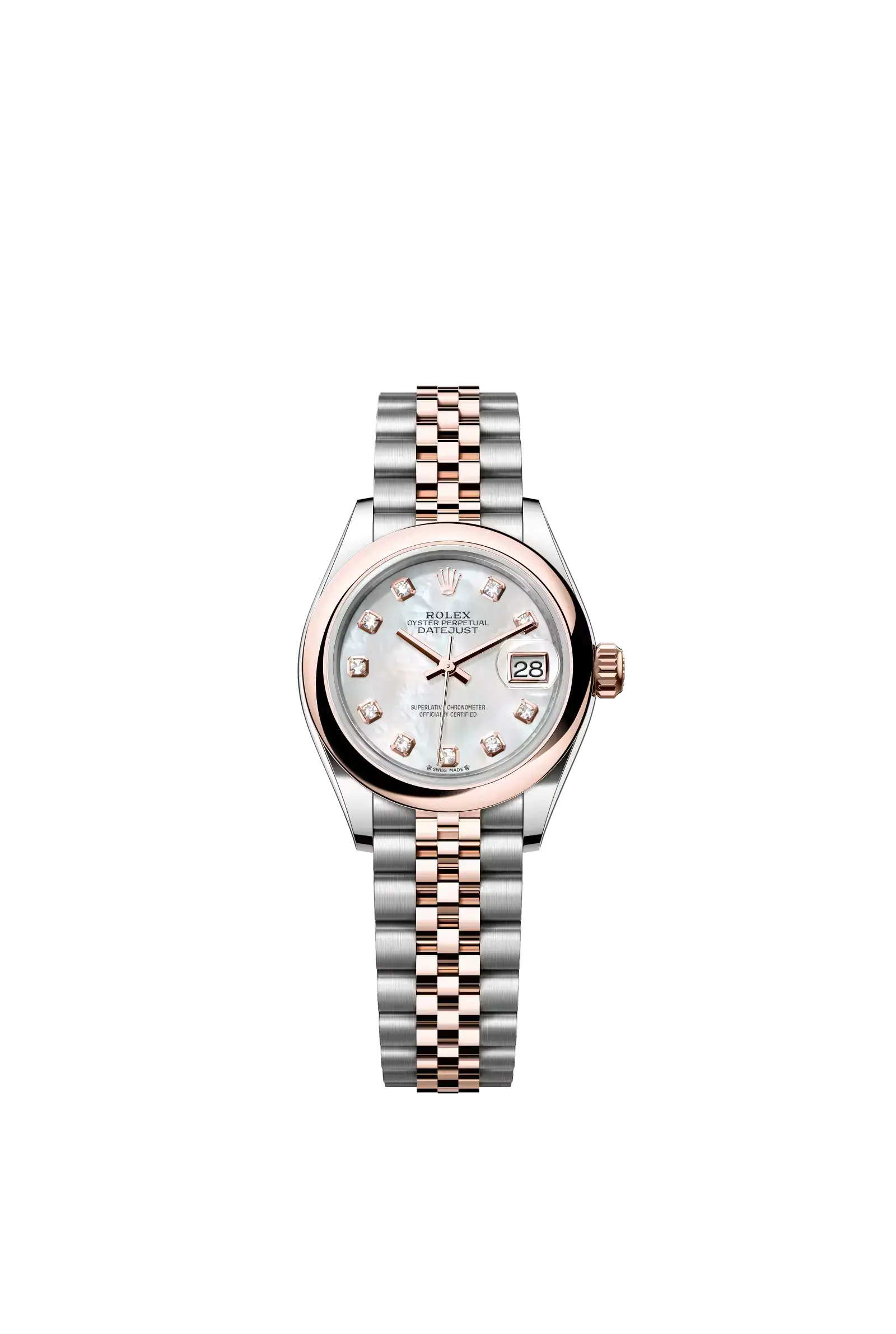Lady-Datejust  Oyster, 28 mm, Oystersteel and Everose gold  Reference 279161 — main photo