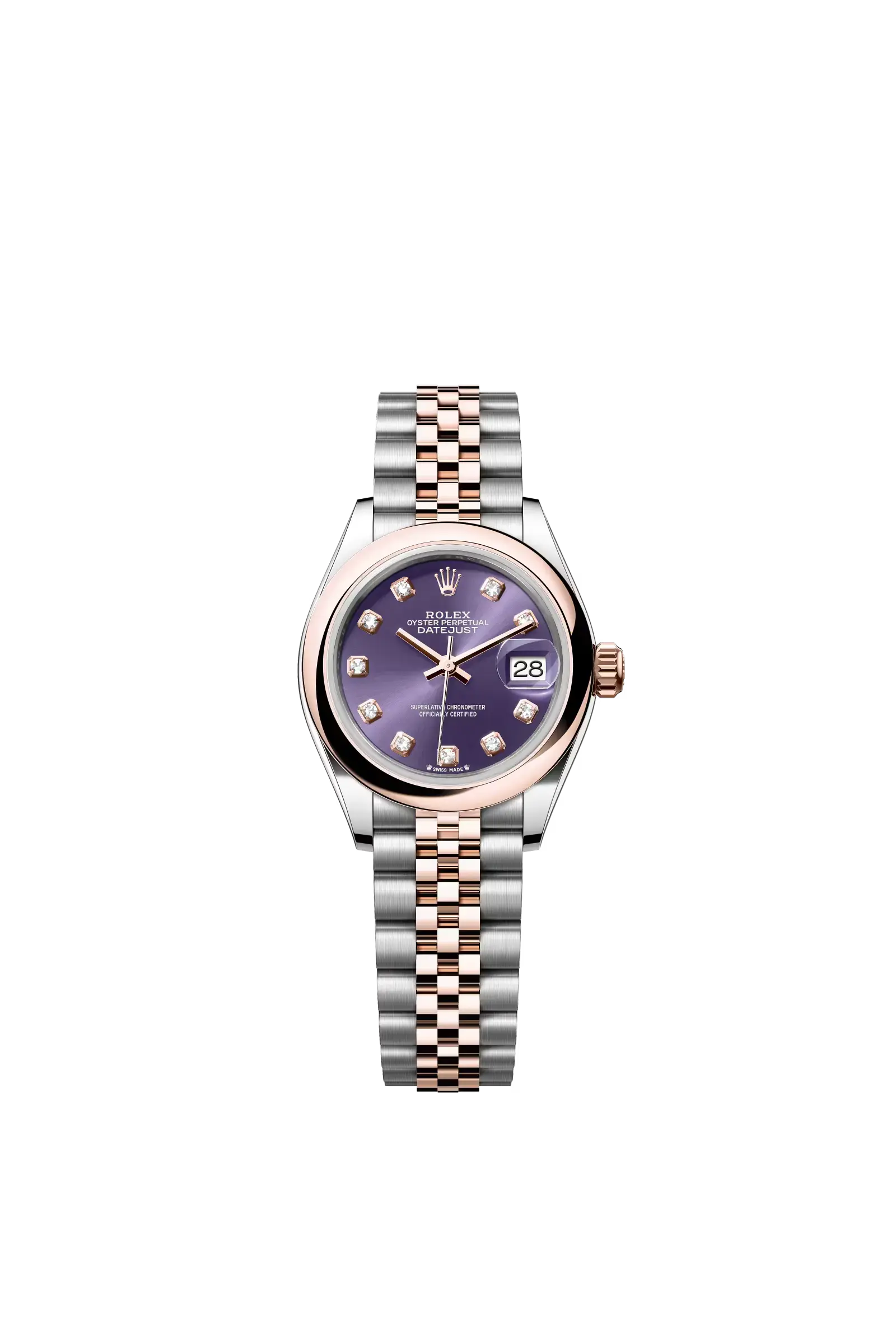 Lady-Datejust  Oyster, 28 mm, Oystersteel and Everose gold  Reference 279161 — main photo