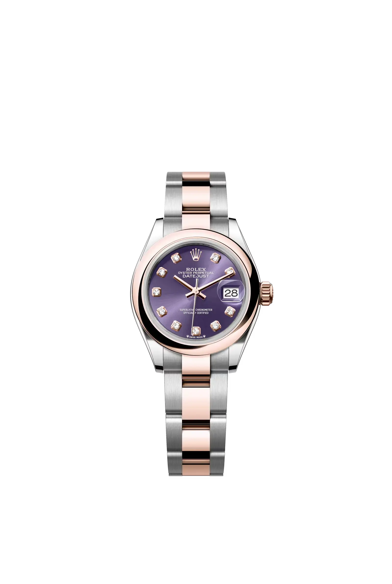 Lady-Datejust  Oyster, 28 mm, Oystersteel and Everose gold  Reference 279161 — main photo