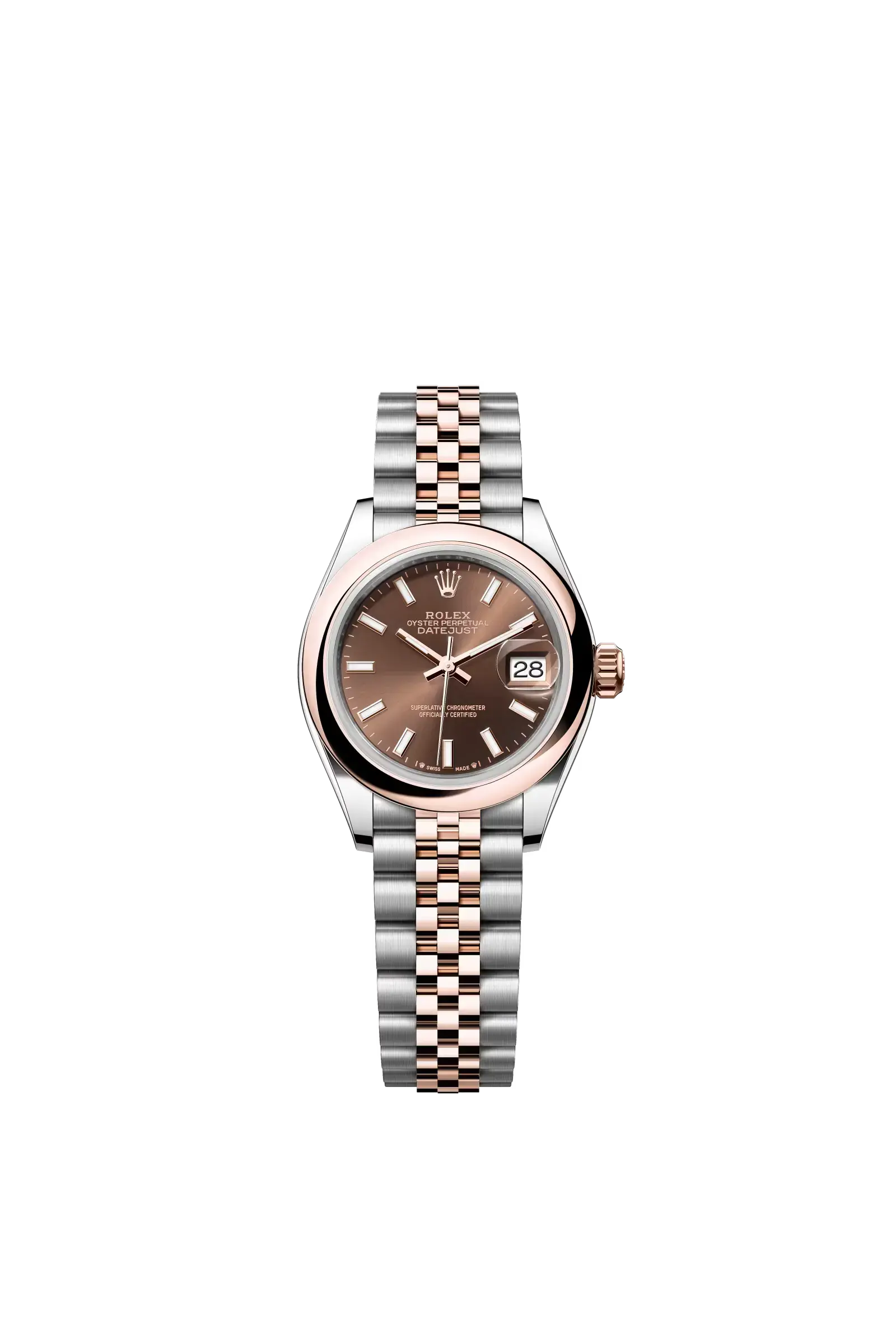 Lady-Datejust  Oyster, 28 mm, Oystersteel and Everose gold  Reference 279161
