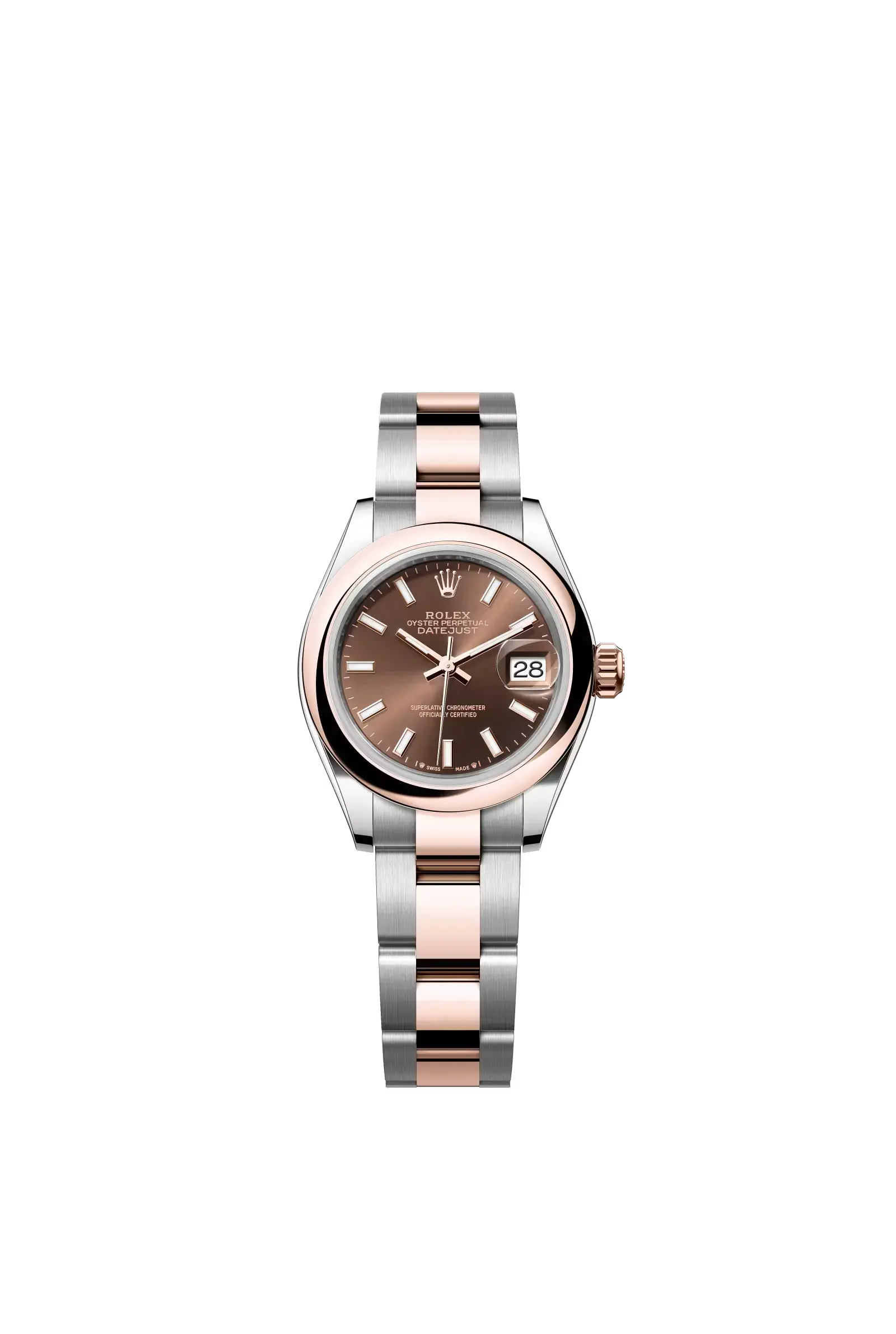 Lady-Datejust  Oyster, 28 mm, Oystersteel and Everose gold  Reference 279161 — main photo