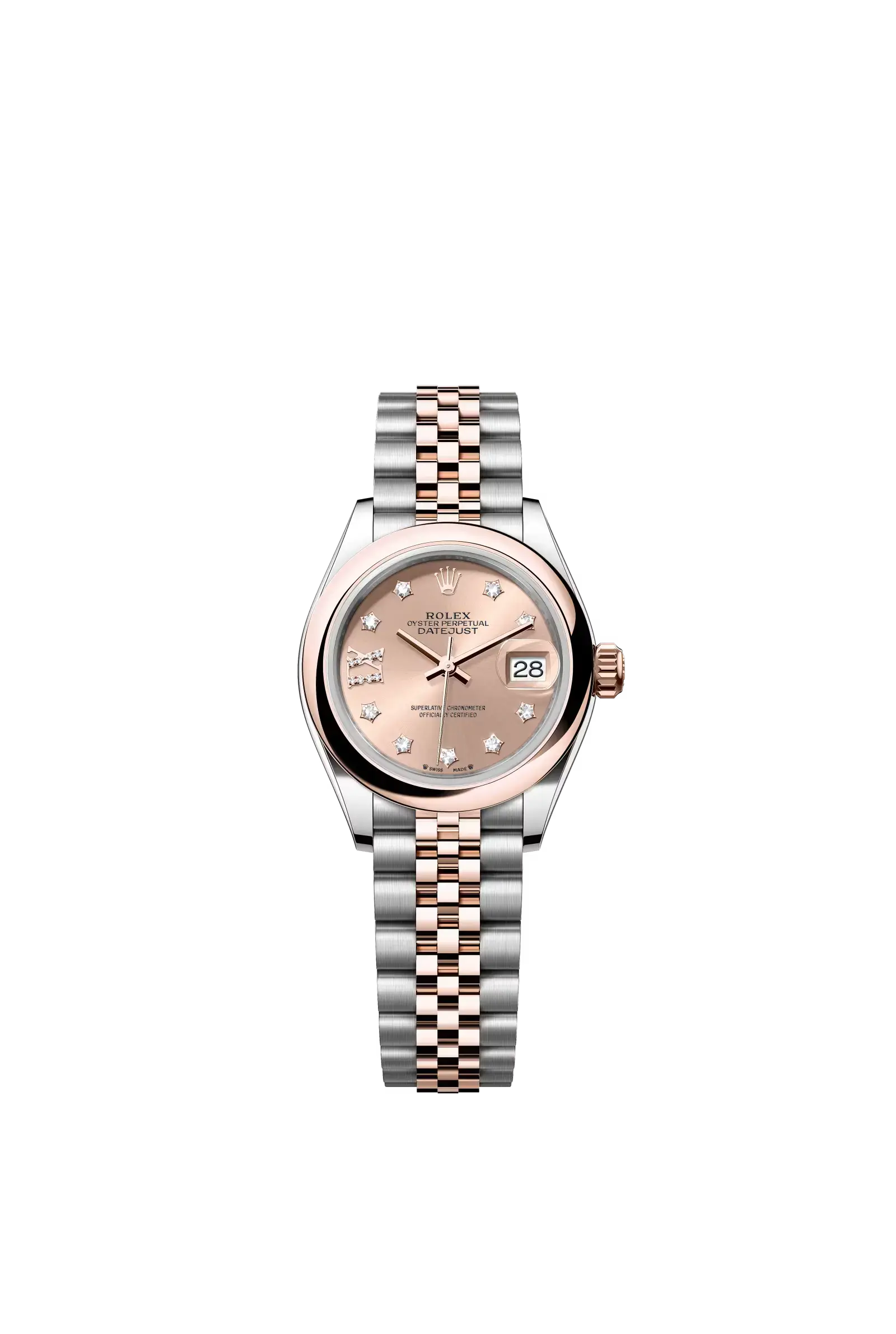 Lady-Datejust  Oyster, 28 mm, Oystersteel and Everose gold  Reference 279161 — main photo