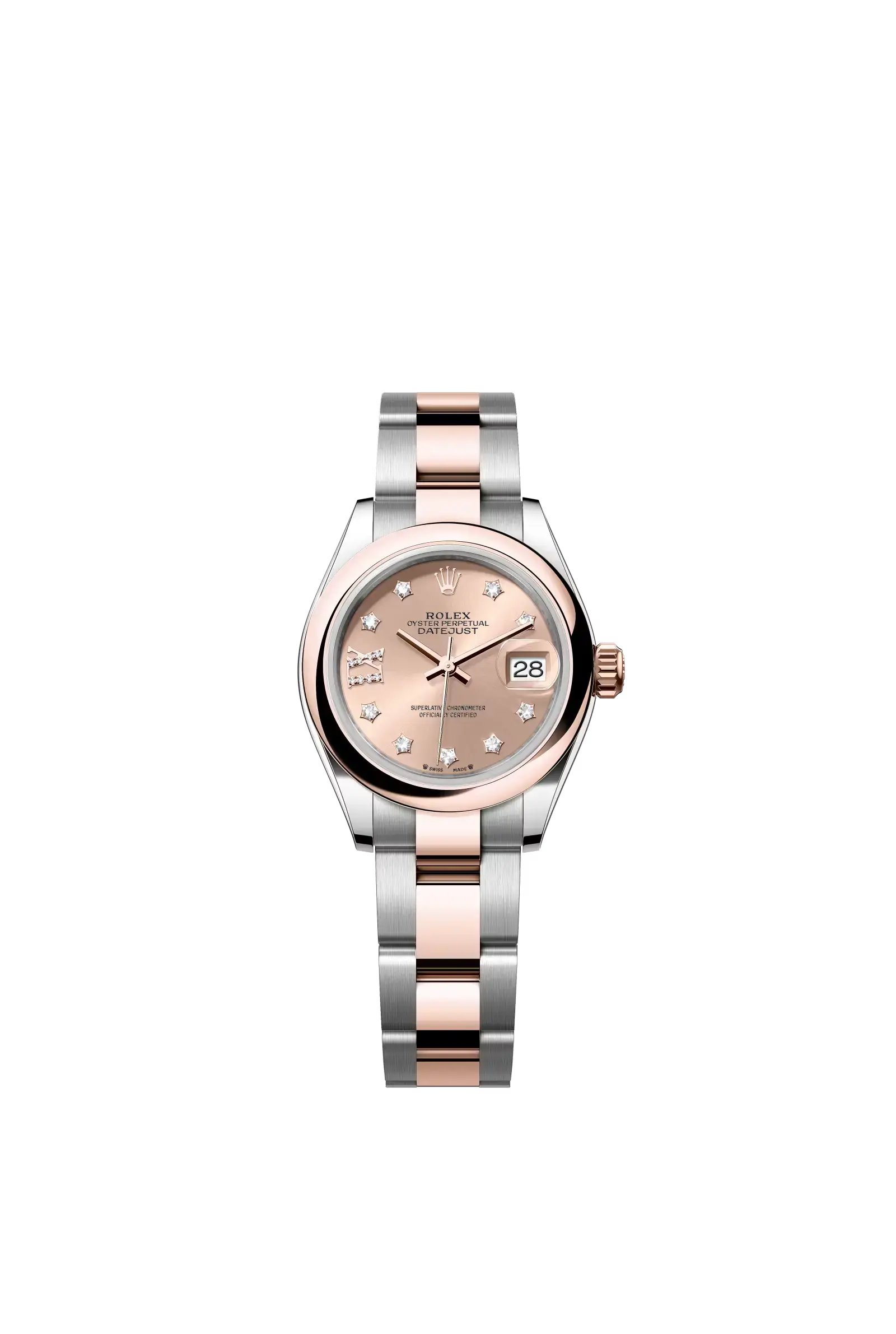 Lady-Datejust  Oyster, 28 mm, Oystersteel and Everose gold  Reference 279161 — main photo