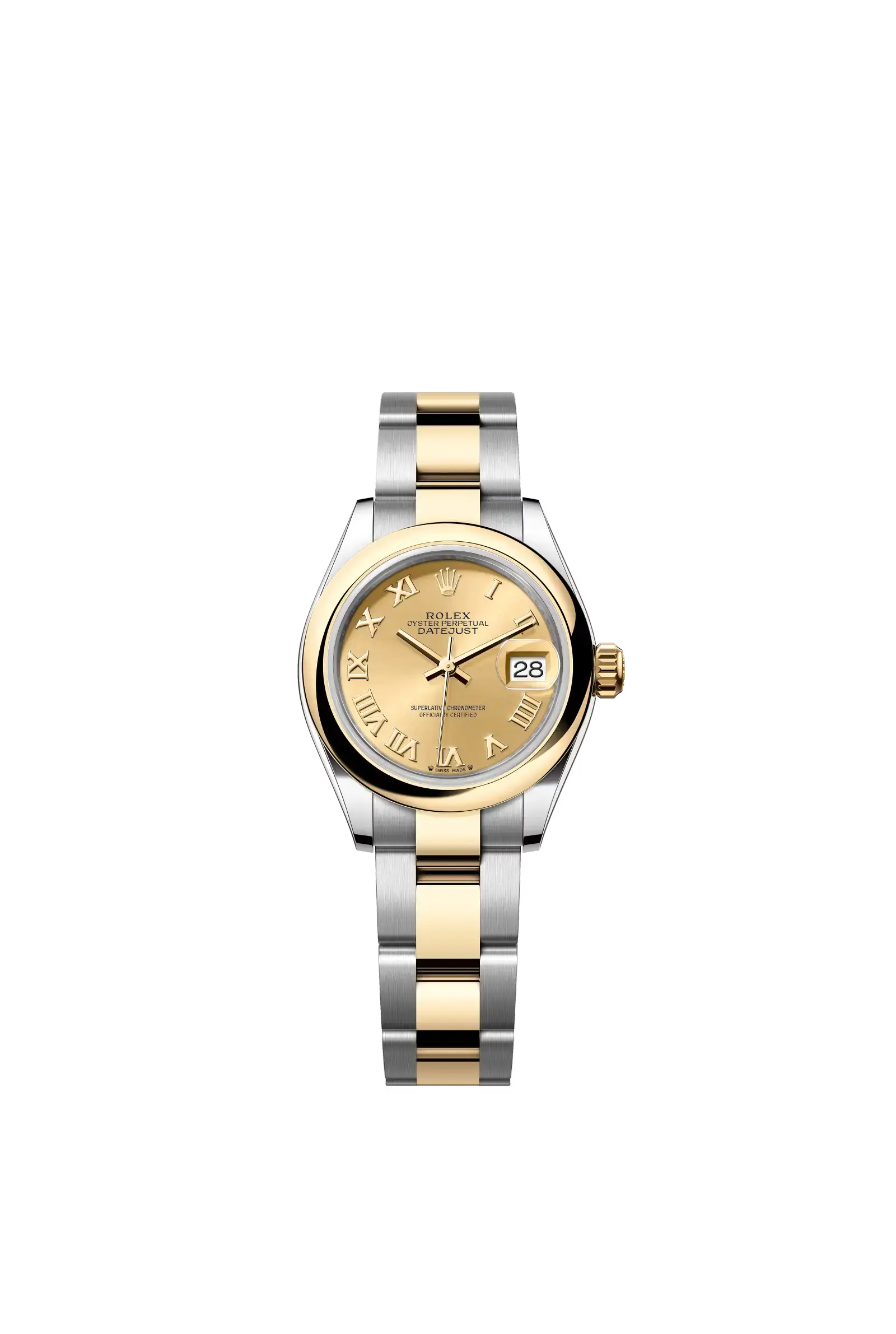 Lady-Datejust  Oyster, 28 mm, Oystersteel and yellow gold  Reference 279163