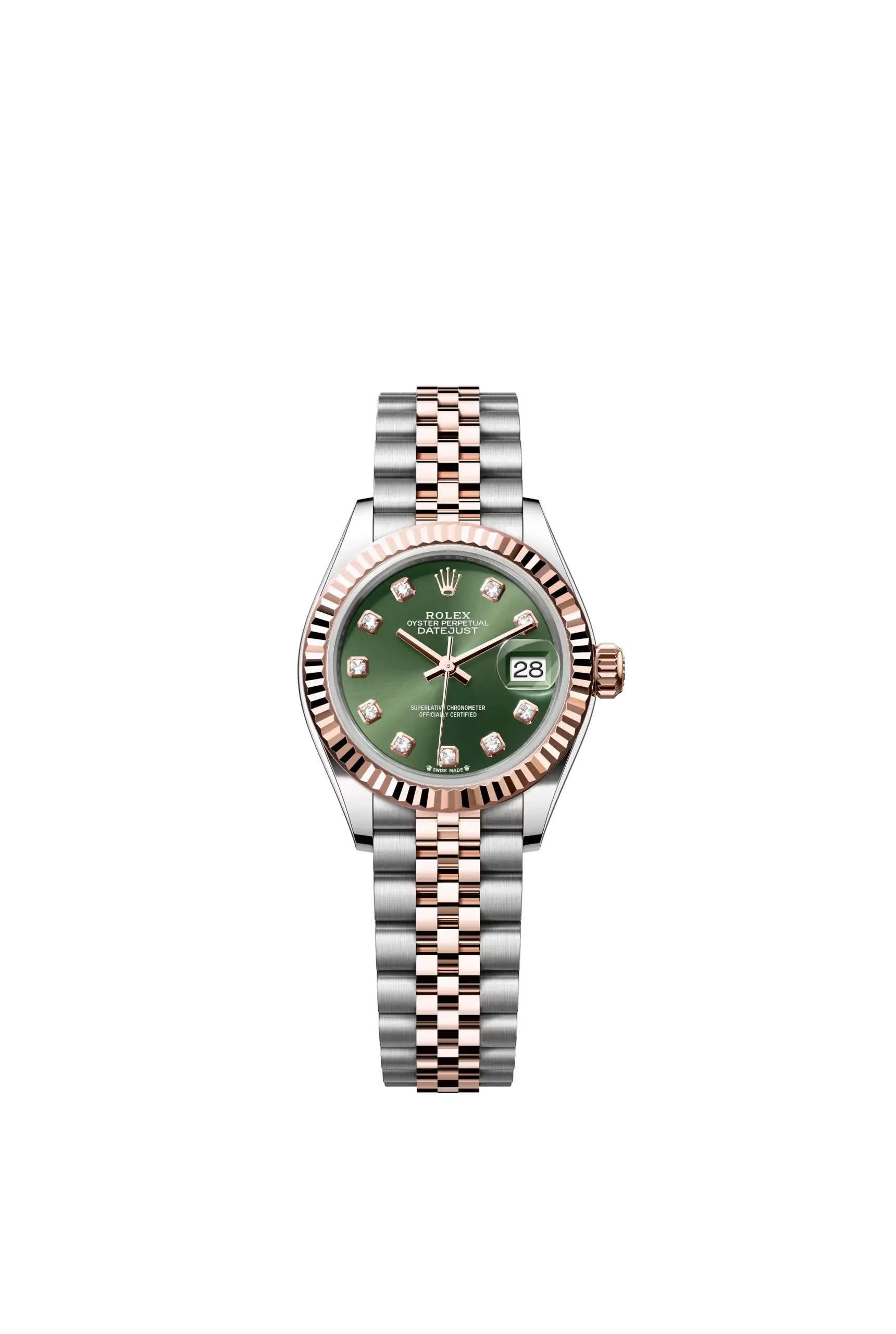 Lady-Datejust  Oyster, 28 mm, Oystersteel and Everose gold  Reference 279171
