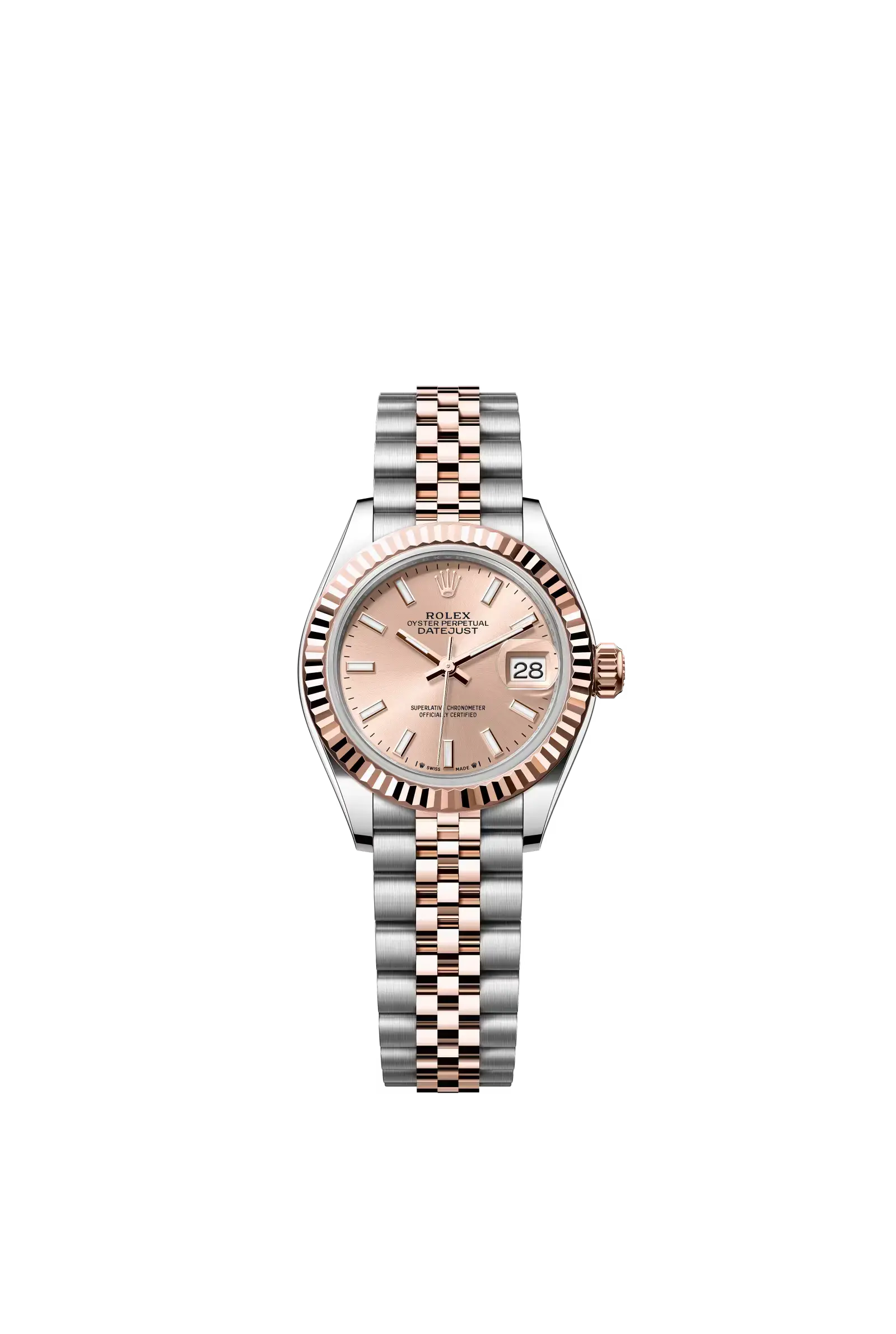 Lady-Datejust  Oyster, 28 mm, Oystersteel and Everose gold  Reference 279171 — main photo