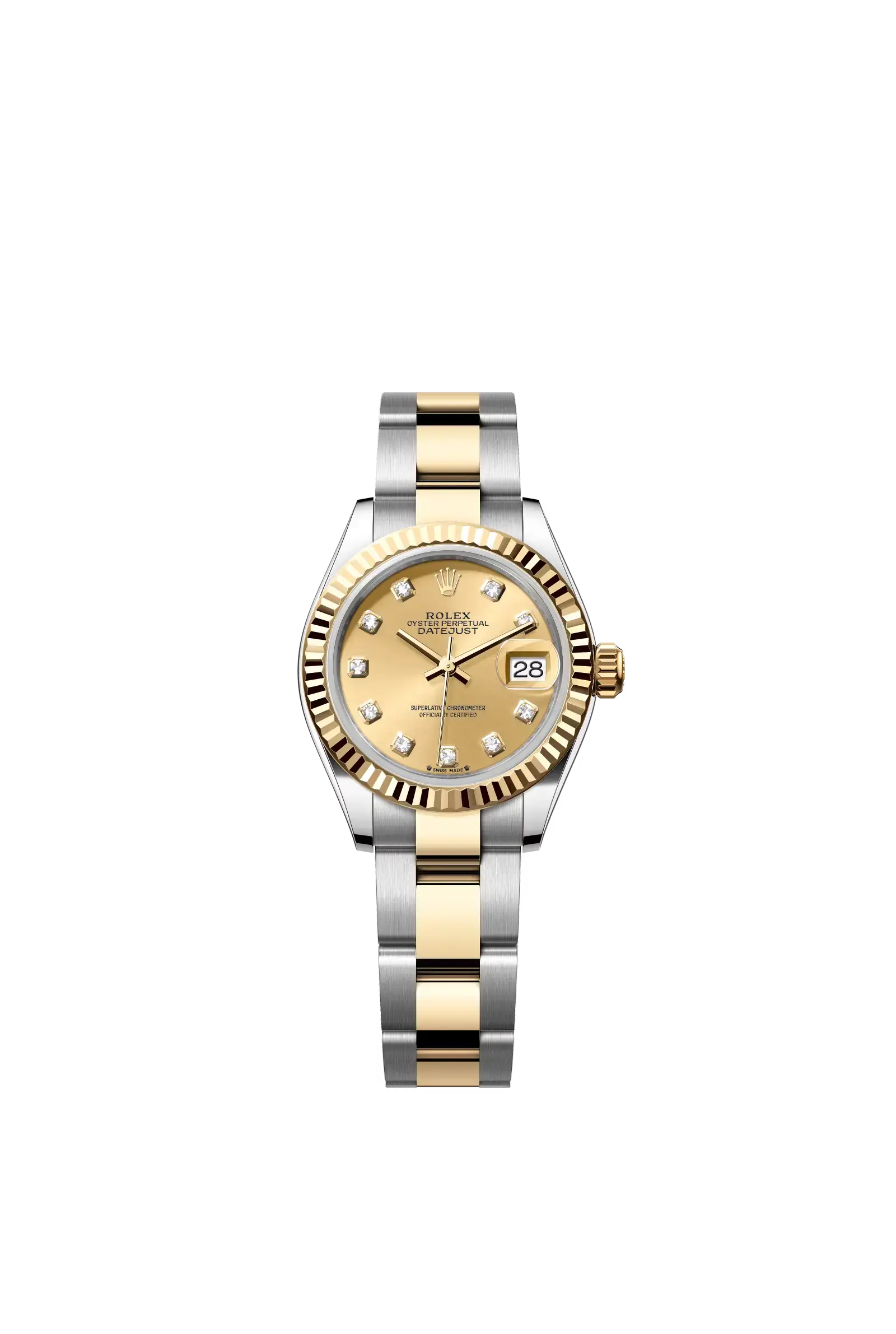Lady-Datejust  Oyster, 28 mm, Oystersteel and yellow gold  Reference 279173