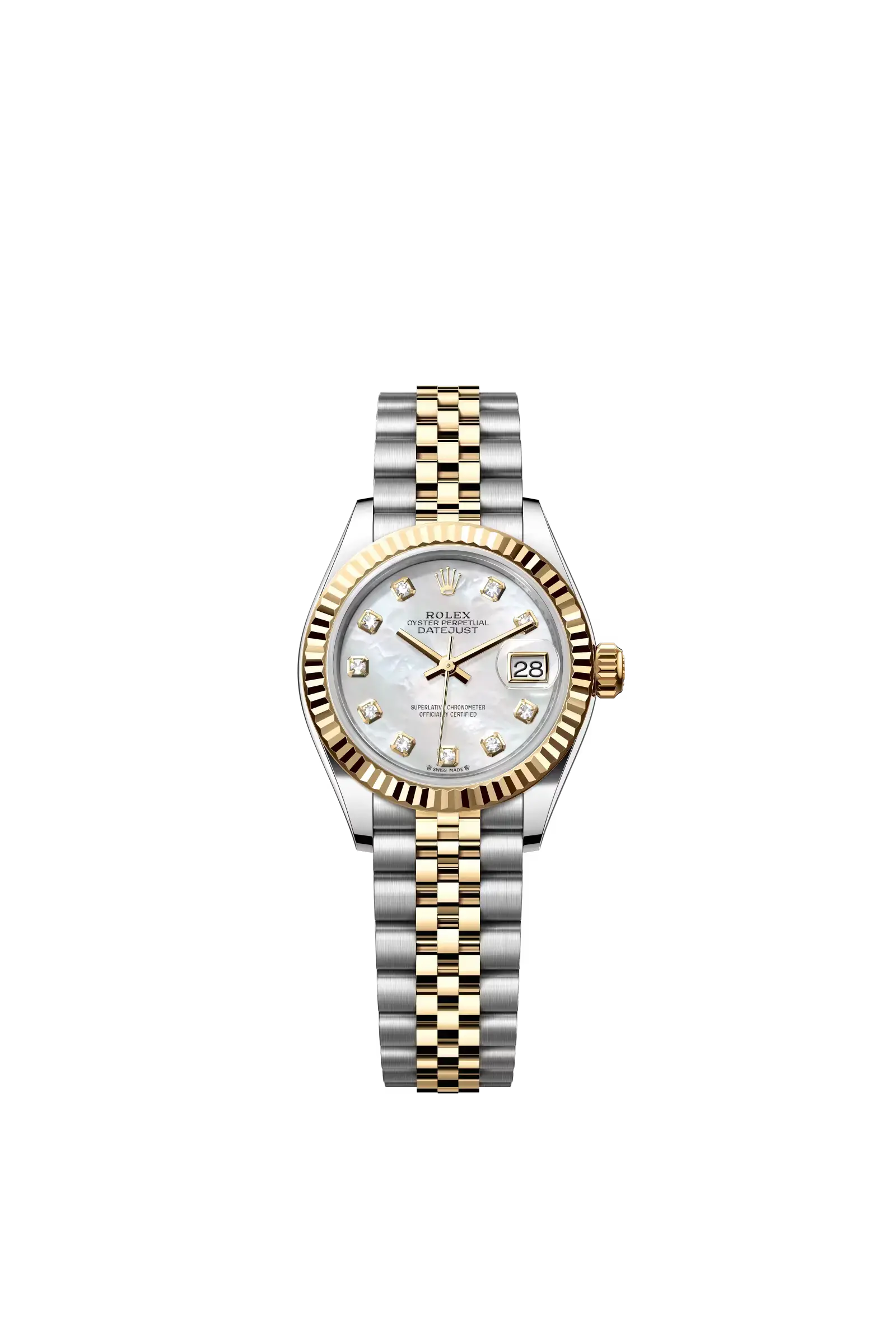 Lady-Datejust  Oyster, 28 mm, Oystersteel and yellow gold  Reference 279173