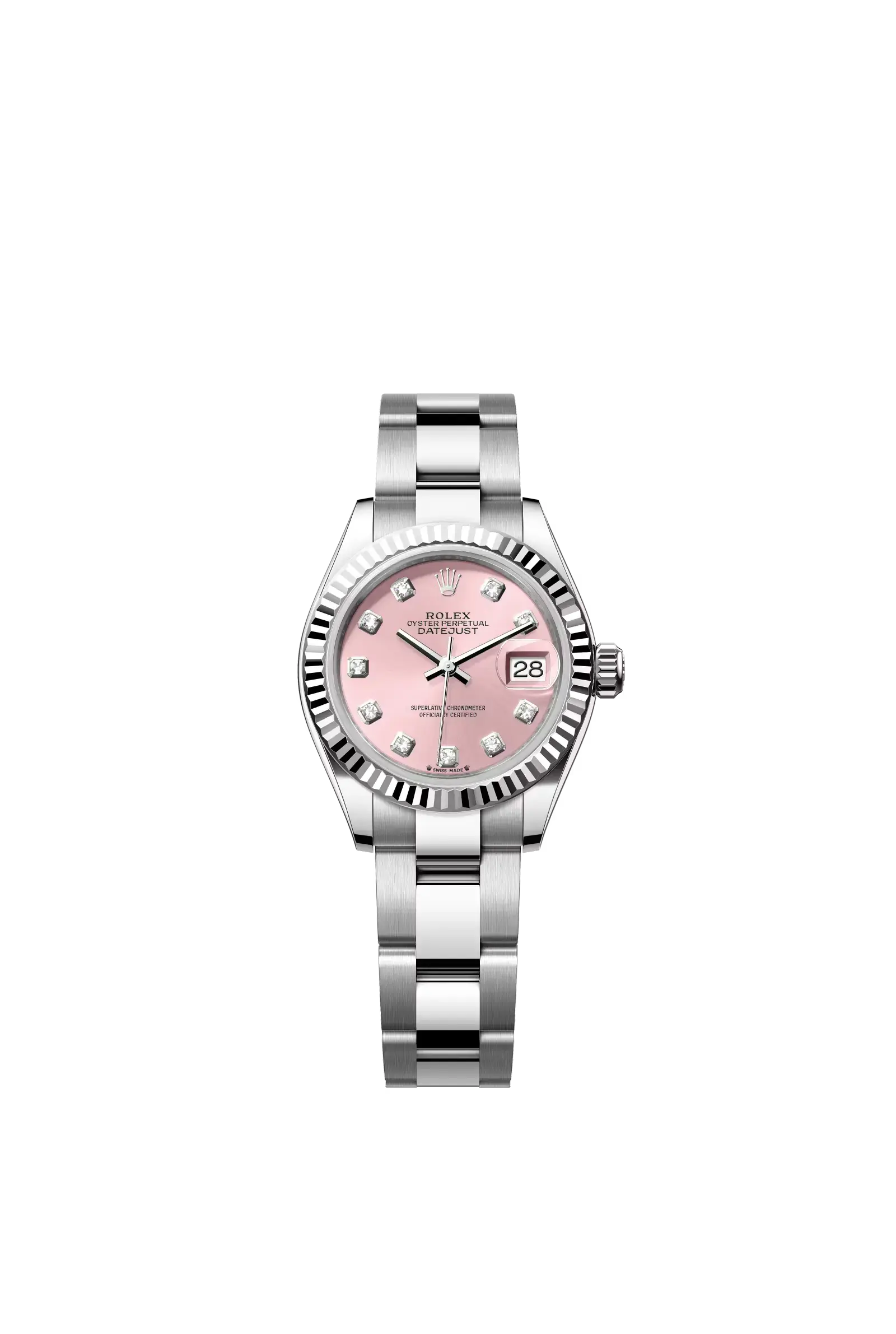 Lady-Datejust  Oyster, 28 mm, Oystersteel and white gold  Reference 279174