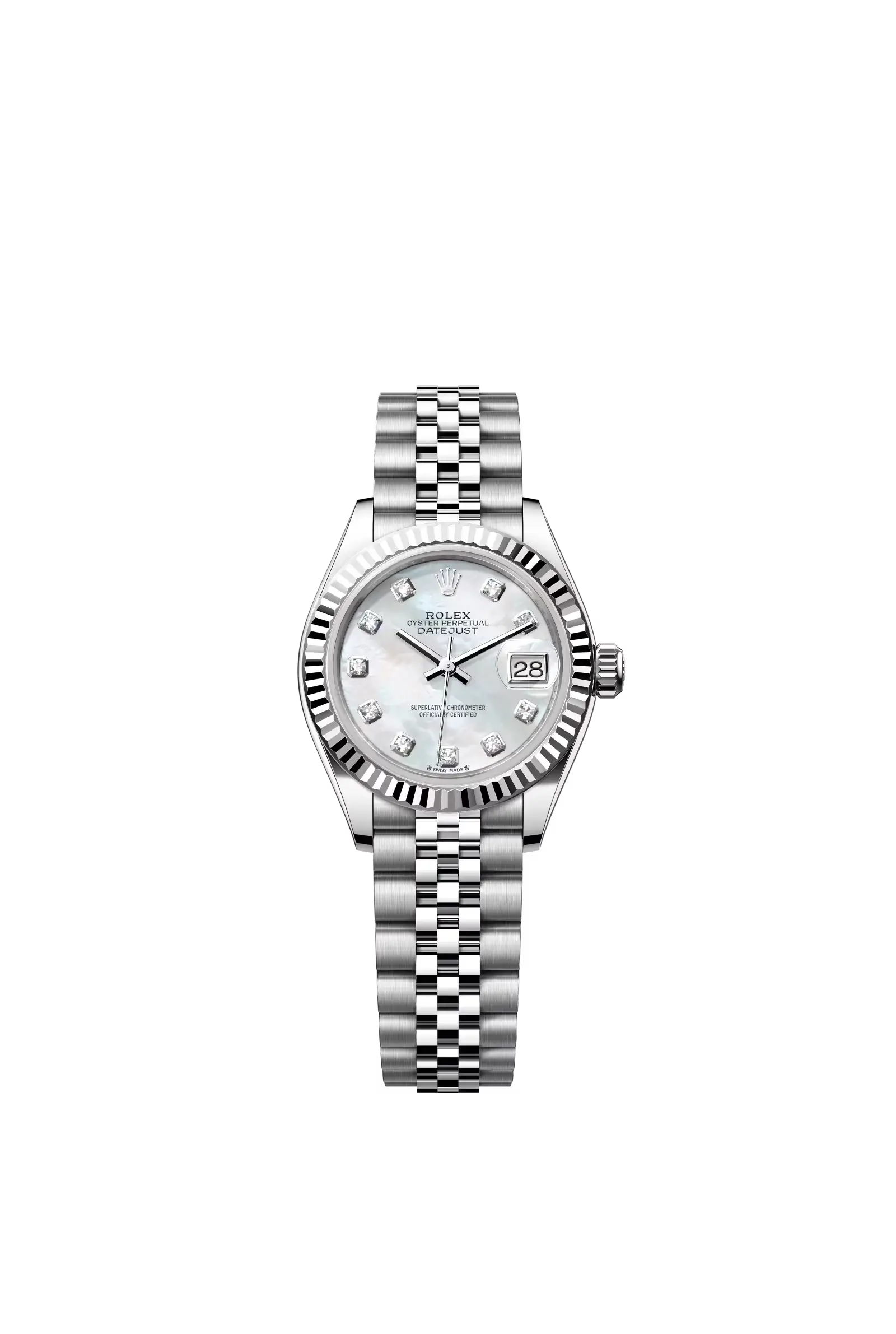 Lady-Datejust  Oyster, 28 mm, Oystersteel and white gold  Reference 279174 — main photo