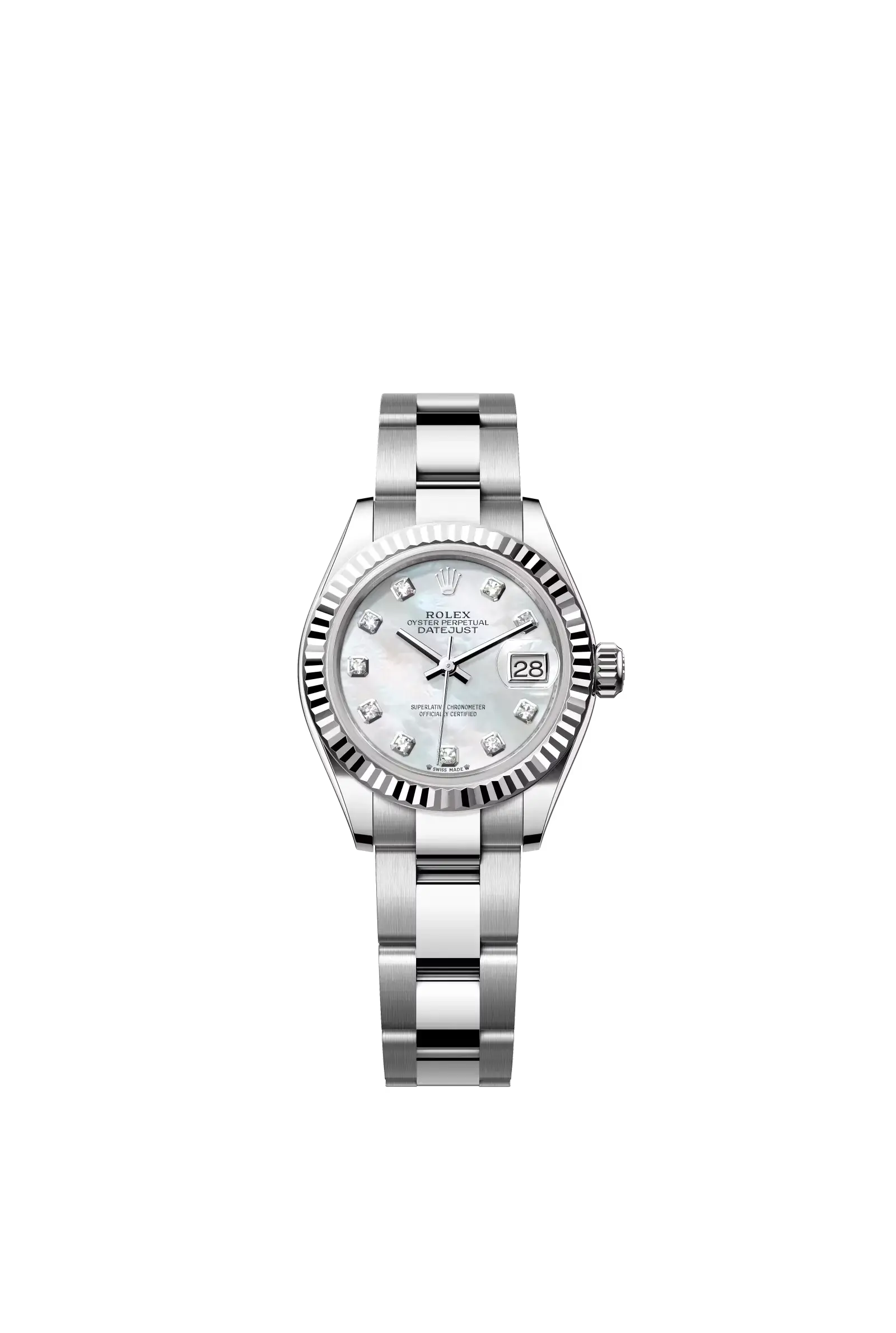 Lady-Datejust  Oyster, 28 mm, Oystersteel and white gold  Reference 279174 — main photo