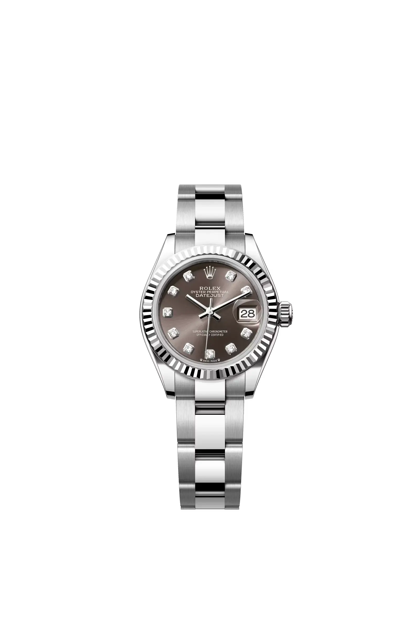 Lady-Datejust  Oyster, 28 mm, Oystersteel and white gold  Reference 279174 — main photo