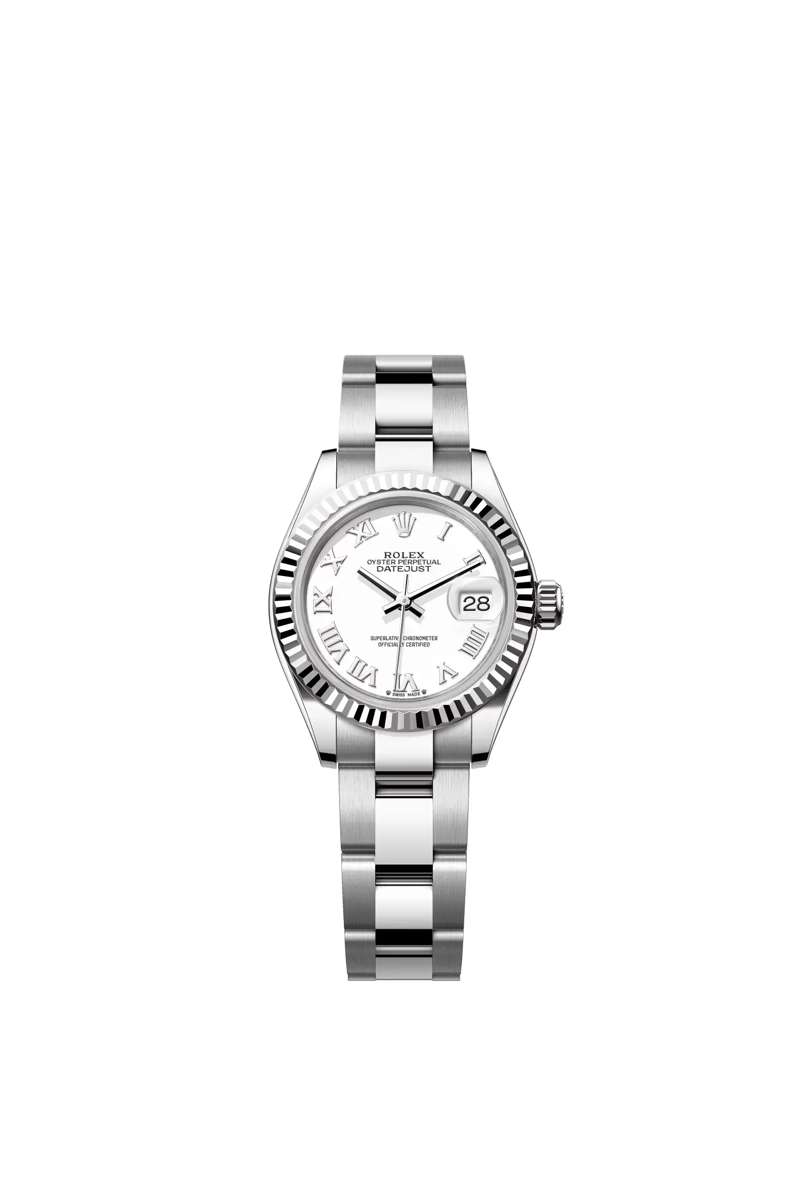 Lady-Datejust  Oyster, 28 mm, Oystersteel and white gold  Reference 279174