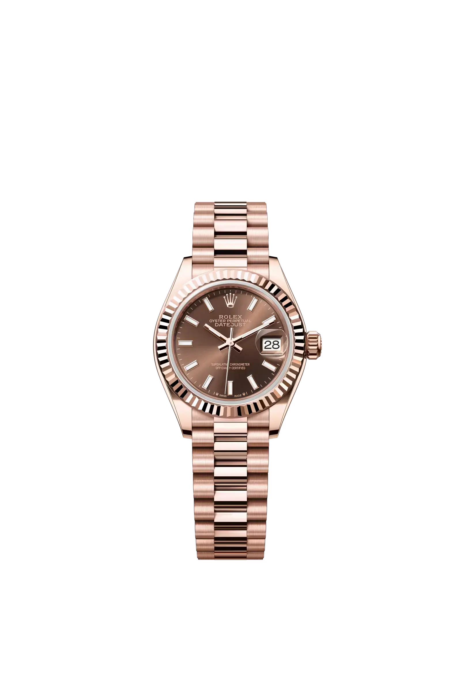 Lady-Datejust  Oyster, 28 mm, Everose gold  Reference 279175