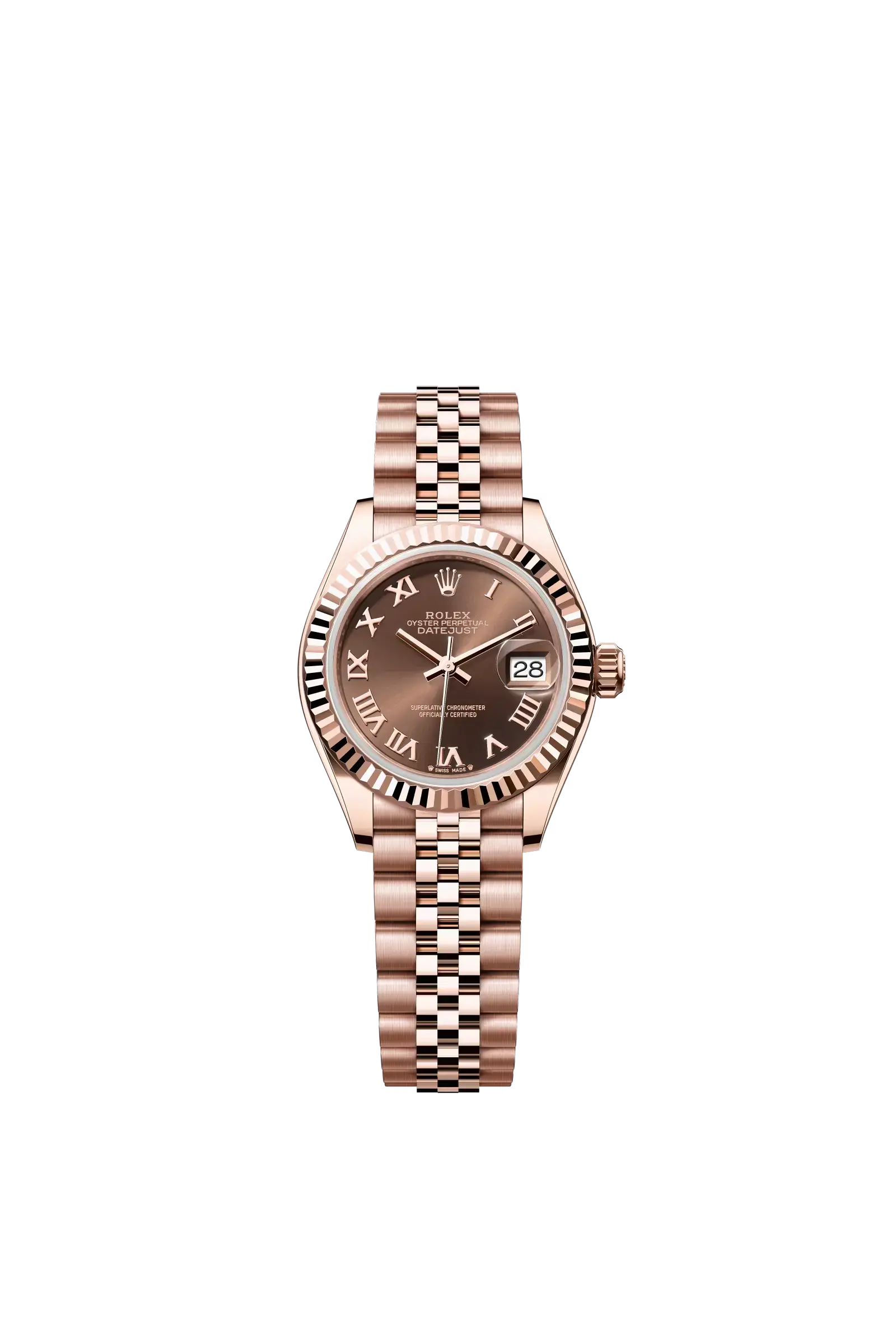 Lady-Datejust  Oyster, 28 mm, Everose gold  Reference 279175