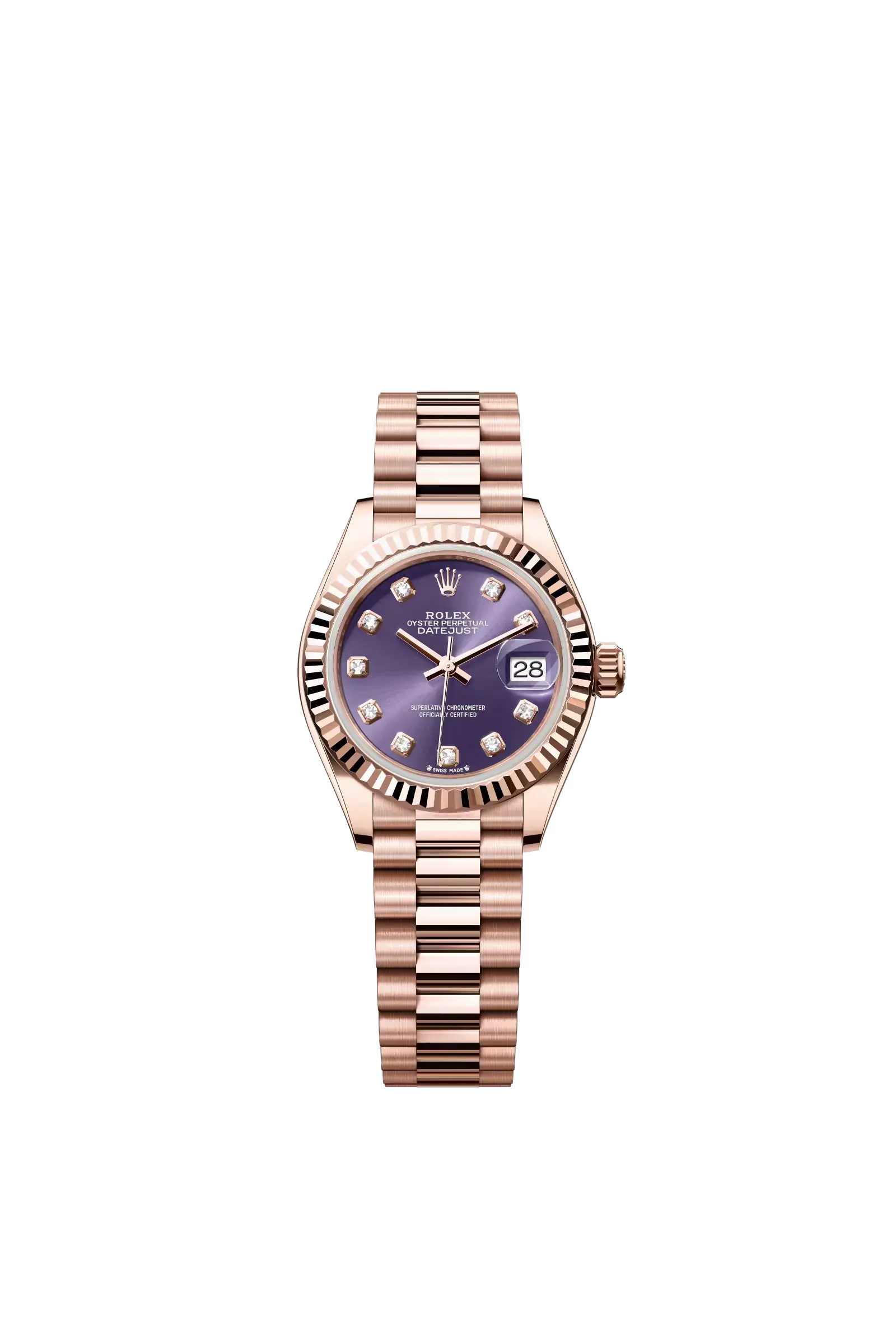 Lady-Datejust  Oyster, 28 mm, Everose gold  Reference 279175