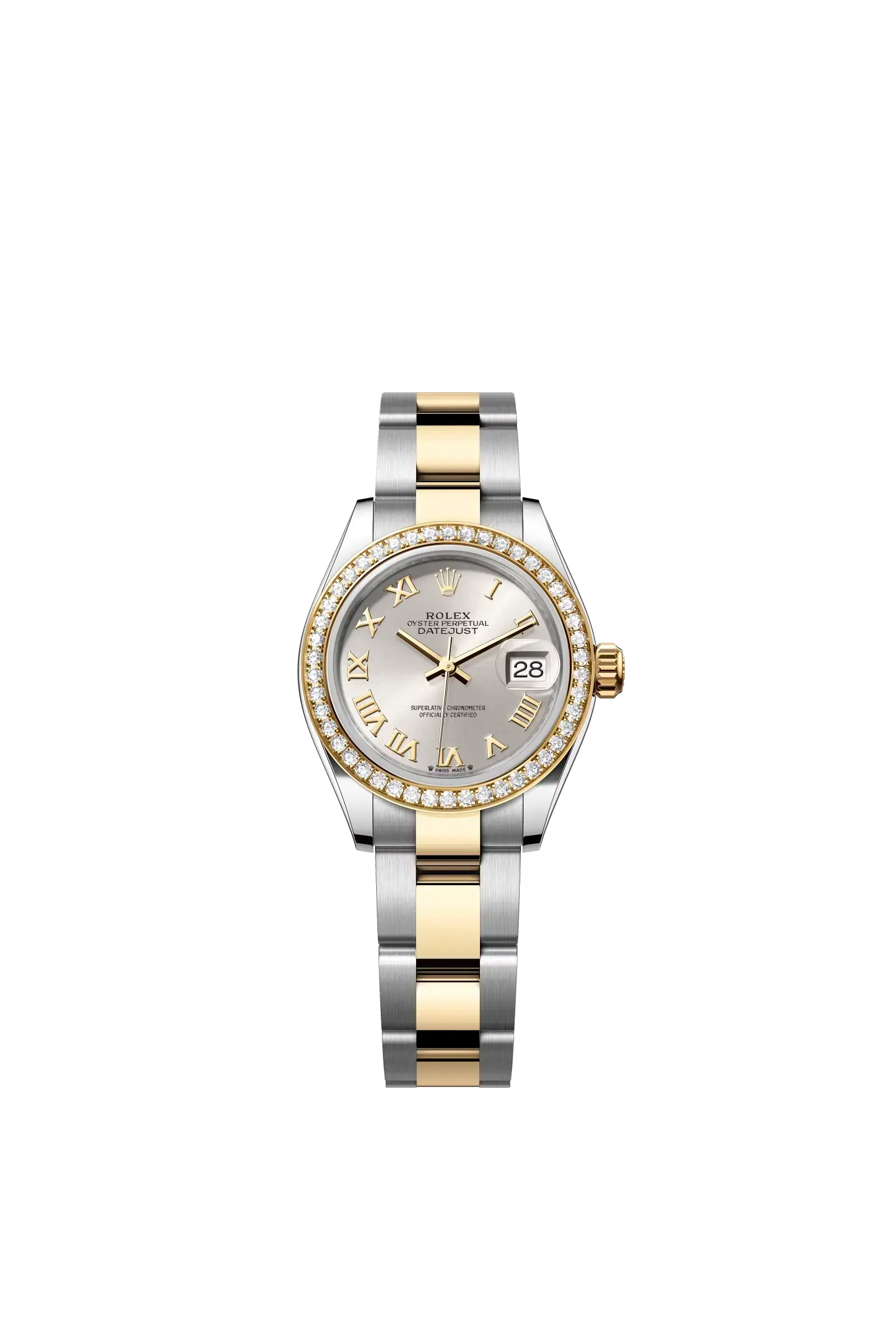 Lady-Datejust  Oyster, 28 mm, Oystersteel, yellow gold and diamonds  Reference 279383RBR — main photo