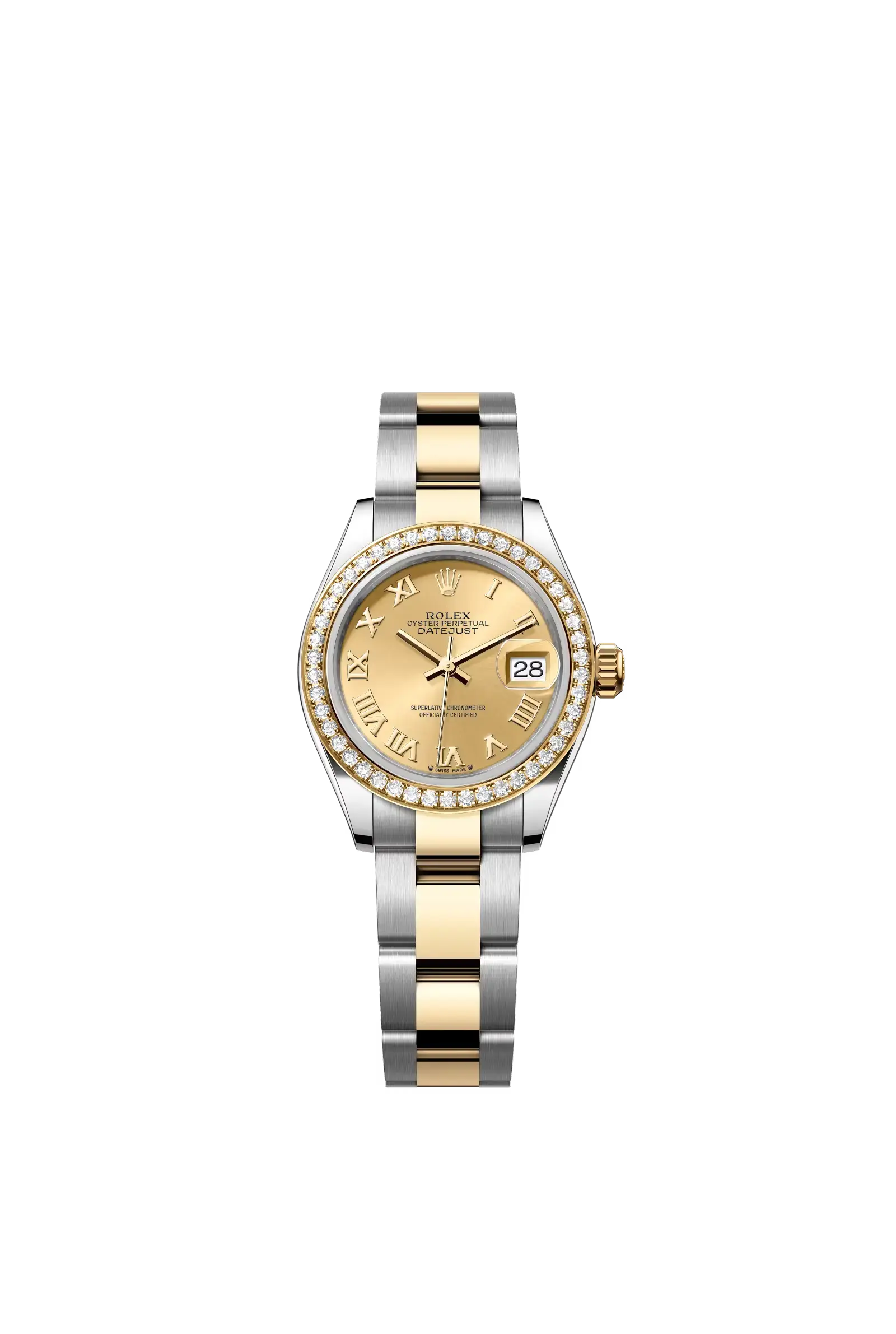 Lady-Datejust  Oyster, 28 mm, Oystersteel, yellow gold and diamonds  Reference 279383RBR — main photo