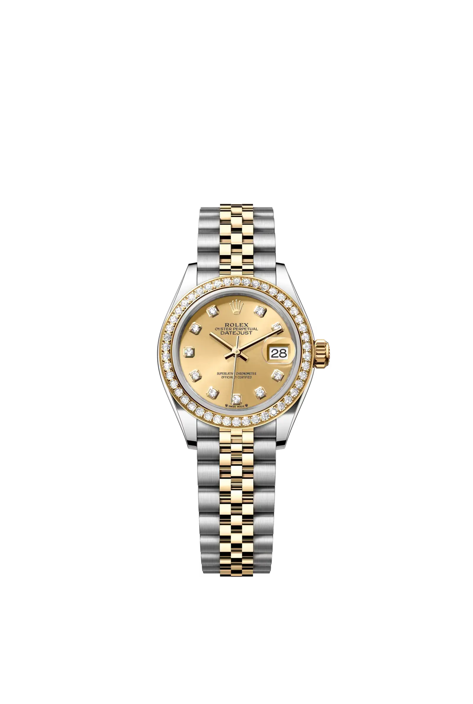 Lady-Datejust  Oyster, 28 mm, Oystersteel, yellow gold and diamonds  Reference 279383RBR — main photo