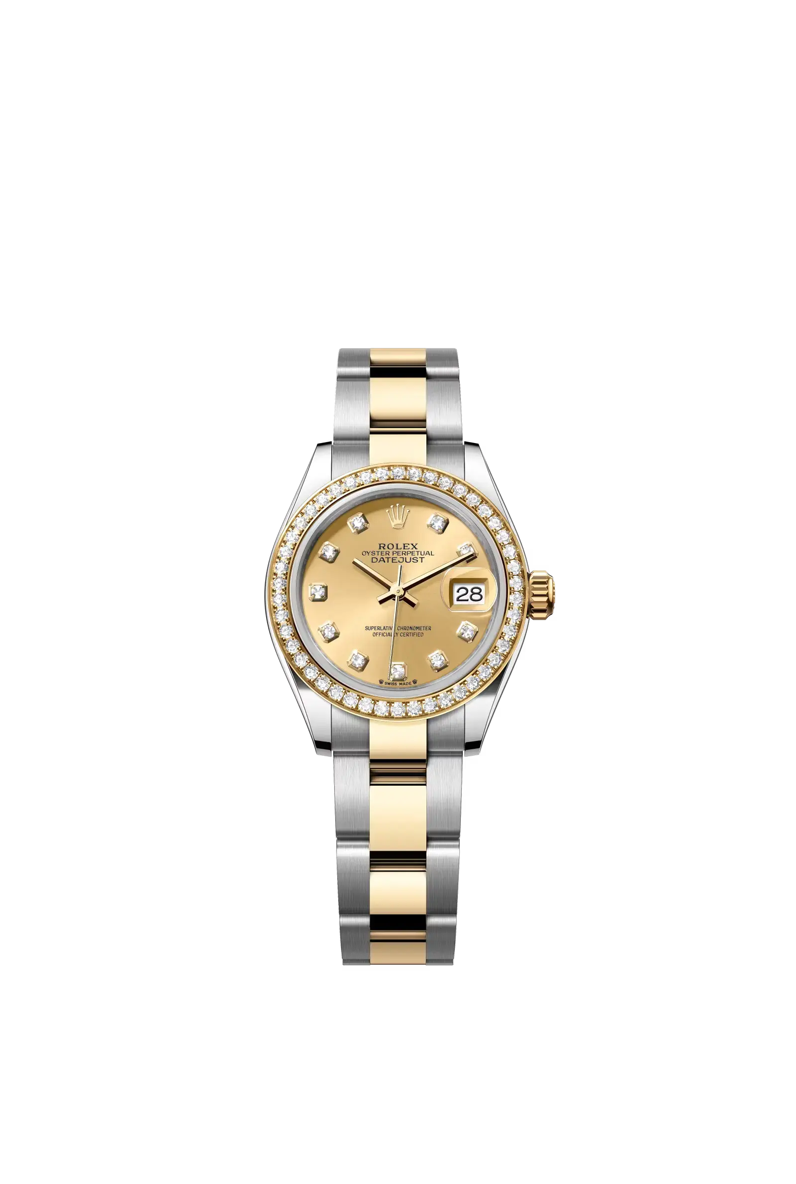 Lady-Datejust  Oyster, 28 mm, Oystersteel, yellow gold and diamonds  Reference 279383RBR — main photo