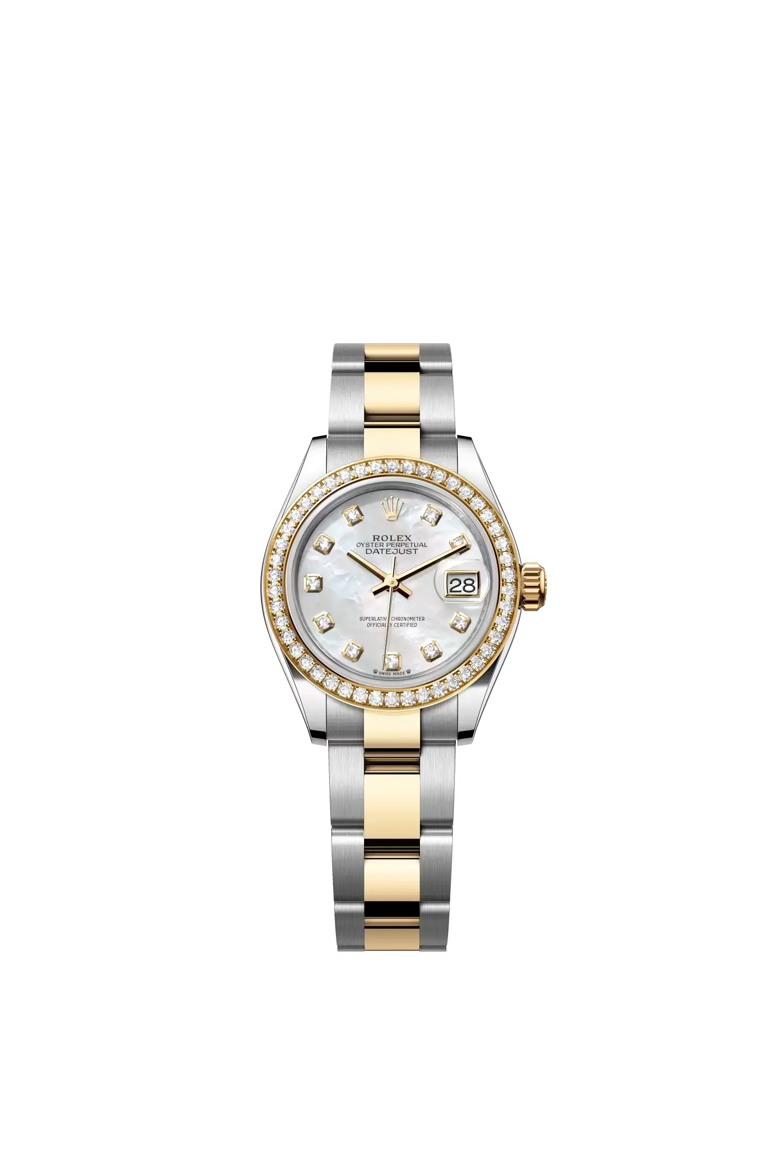 Lady-Datejust  Oyster, 28 mm, Oystersteel, yellow gold and diamonds  Reference 279383RBR — main photo