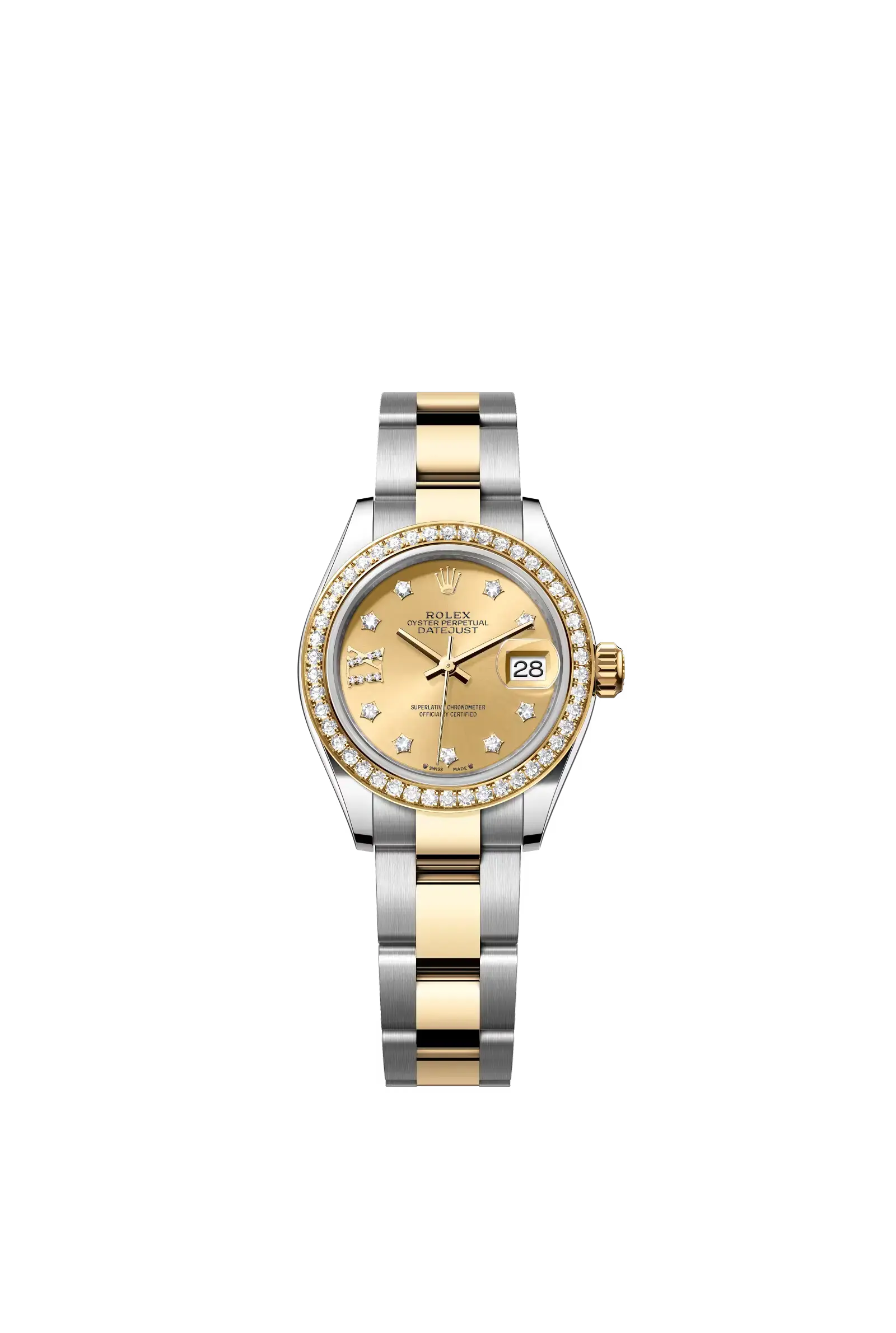 Lady-Datejust  Oyster, 28 mm, Oystersteel, yellow gold and diamonds  Reference 279383RBR — main photo