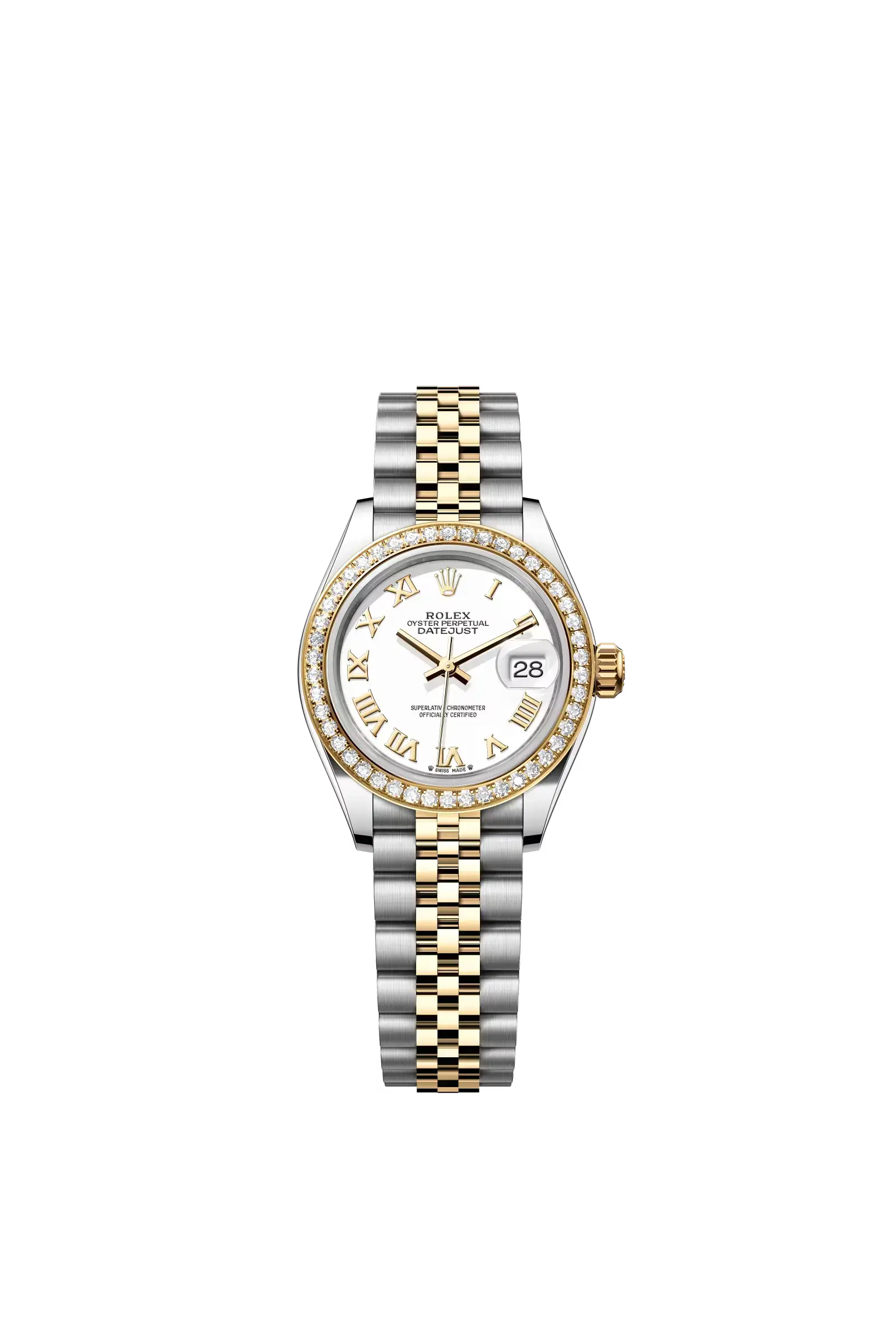 Lady-Datejust  Oyster, 28 mm, Oystersteel, yellow gold and diamonds  Reference 279383RBR — main photo