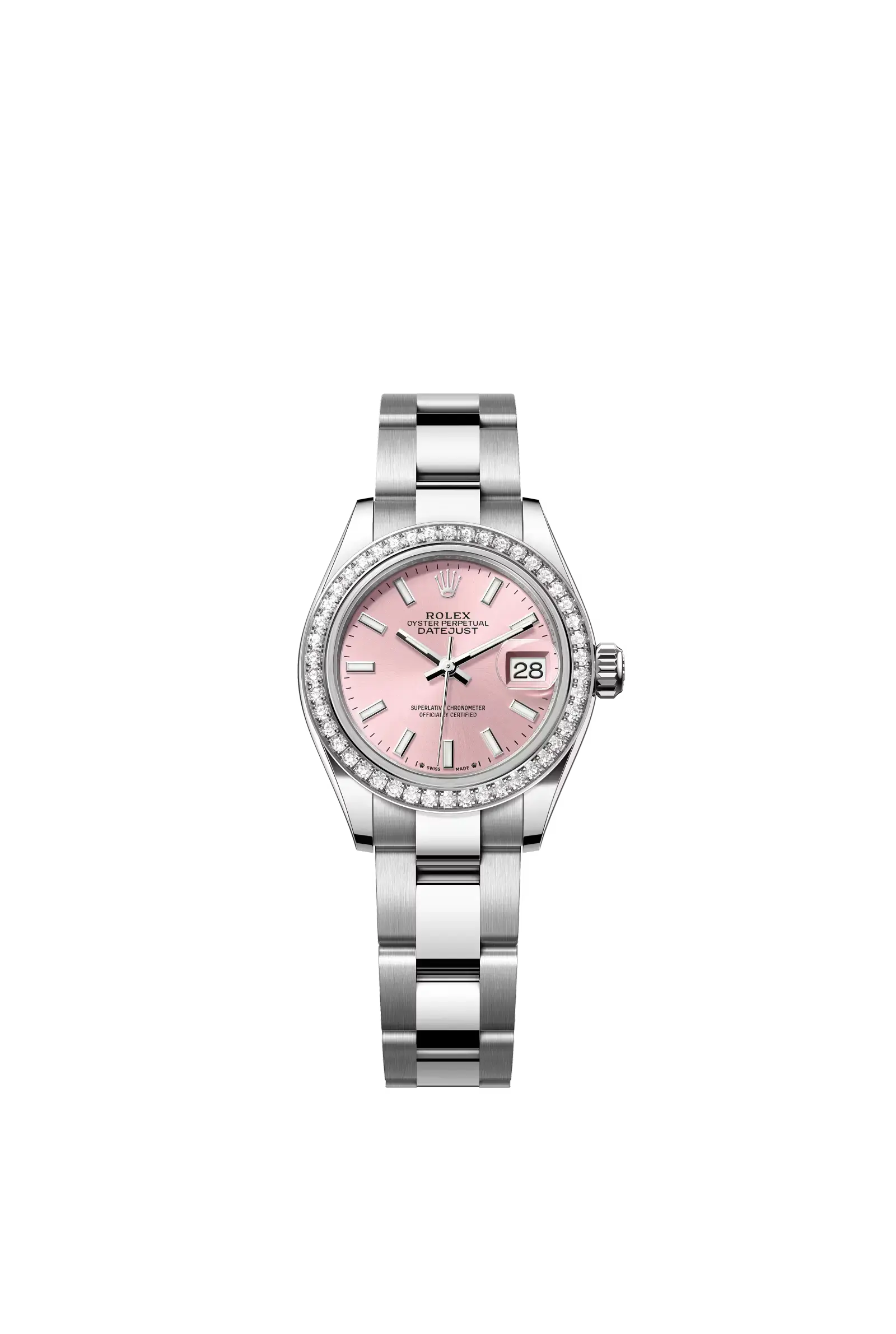 Lady-Datejust  Oyster, 28 mm, Oystersteel, white gold and diamonds  Reference 279384RBR — main photo